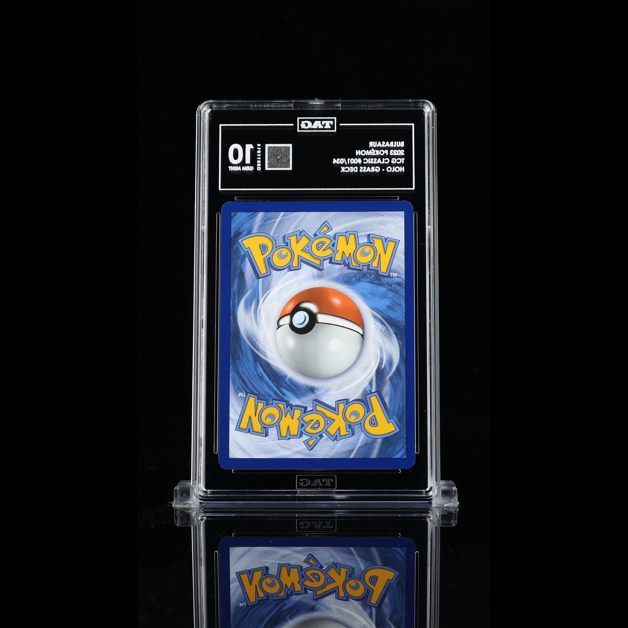 TAG 10 GEM MT Bulbasaur Common 2023 Pokémon Pokemon TCG Classic 001/165_TCGQ8611014 - TCG TREASURY