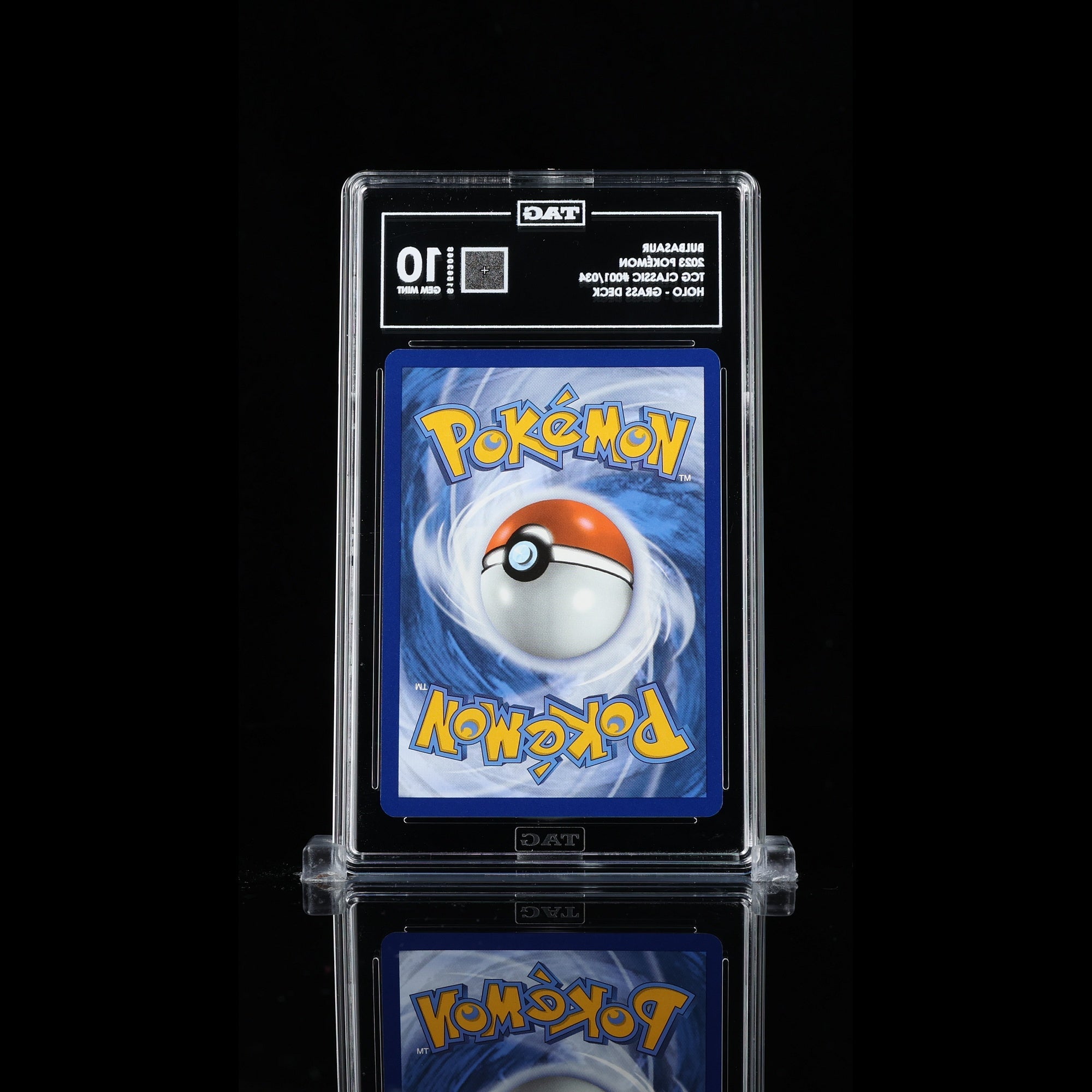 TAG 10 GEM MT Bulbasaur Common 2023 Pokémon Pokemon TCG Classic 001/165_TCGS1563068 - TCG TREASURY