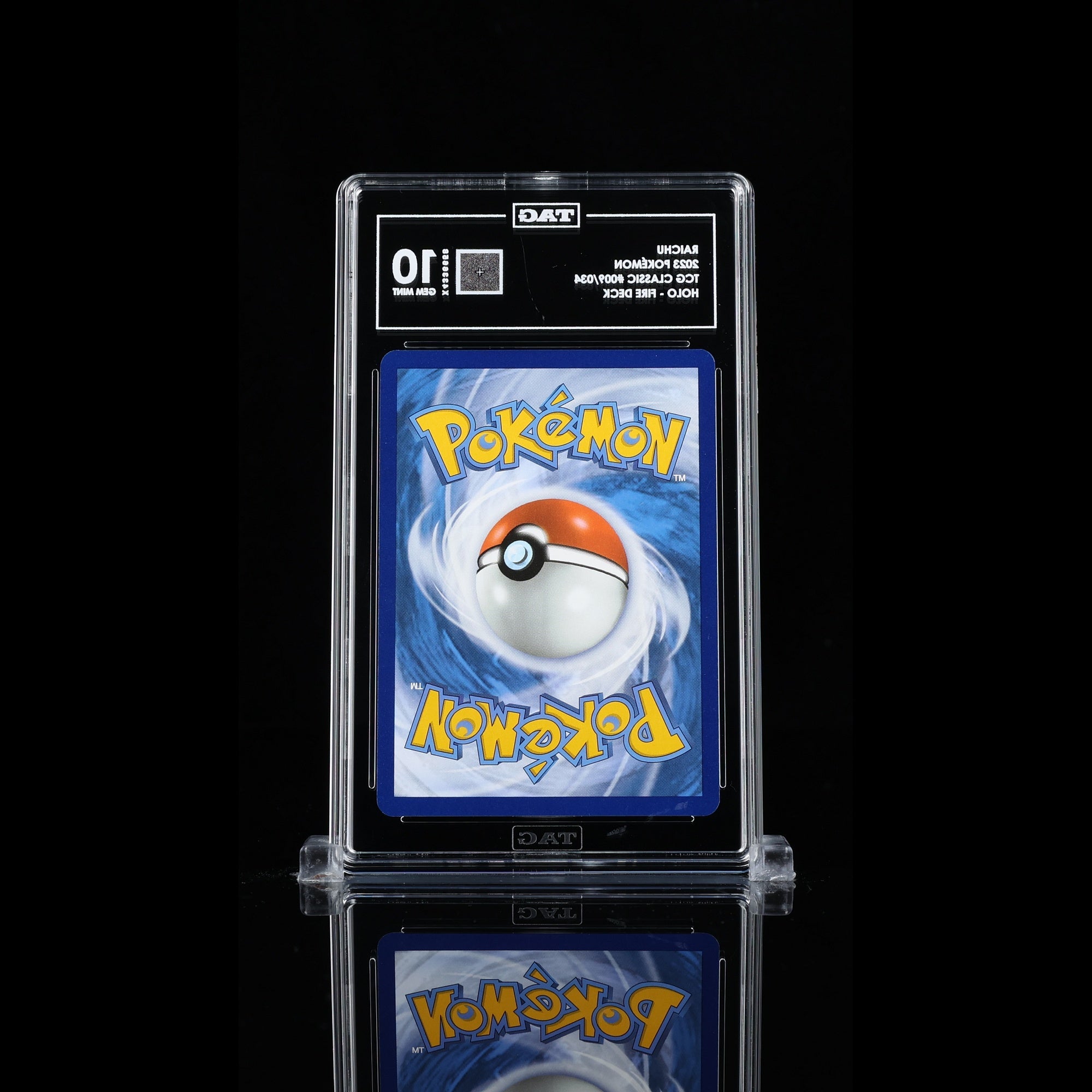 TAG 10 GEM MT Raichu Classic Collection 2023 Pokémon Pokemon TCG Classic 009/034_TCGX4336658 - TCG TREASURY