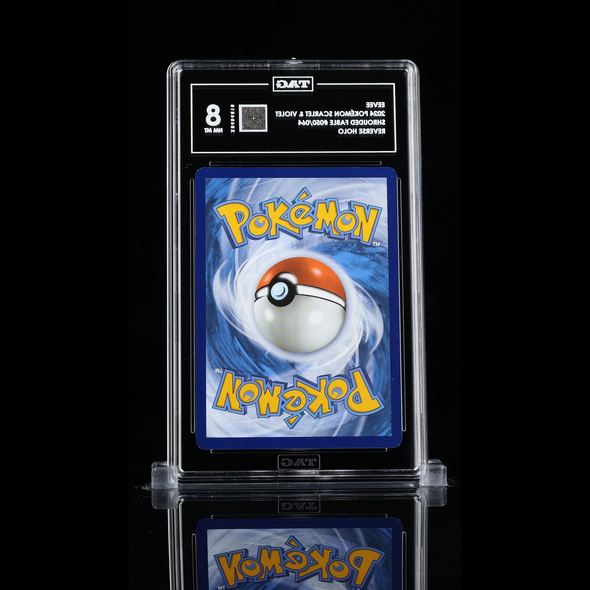 TAG 8.0 NM MT Eevee 2024 Pokémon Pokemon Scarlet & Violet 050_TCGX8404616 - TCG TREASURY