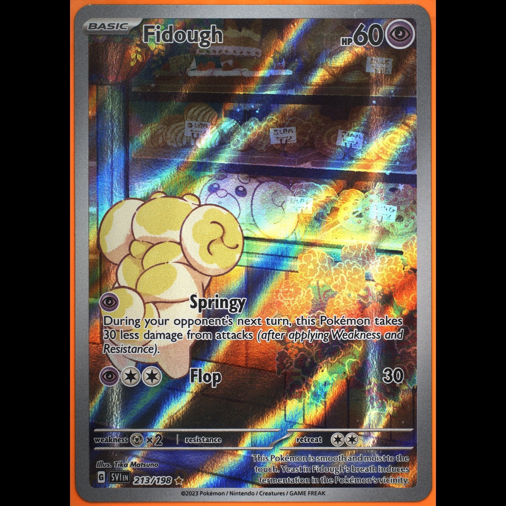 TAG 8.5 NM MT Fidough 2023 Pokémon Pokemon Scarlet & Violet 213_TCGE2698337 - TCG TREASURY
