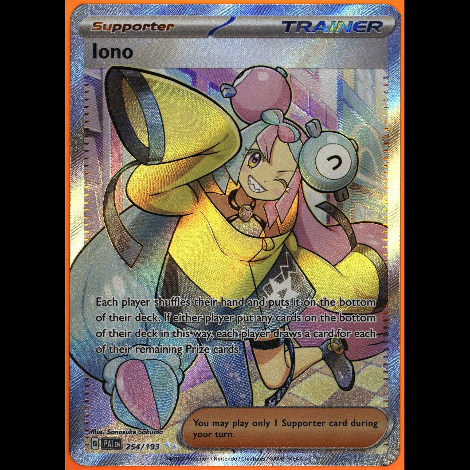 TAG 8.5 NM MT Iono 2023 Pokémon Pokemon Scarlet & Violet 254_TCGF1158316 - TCG TREASURY