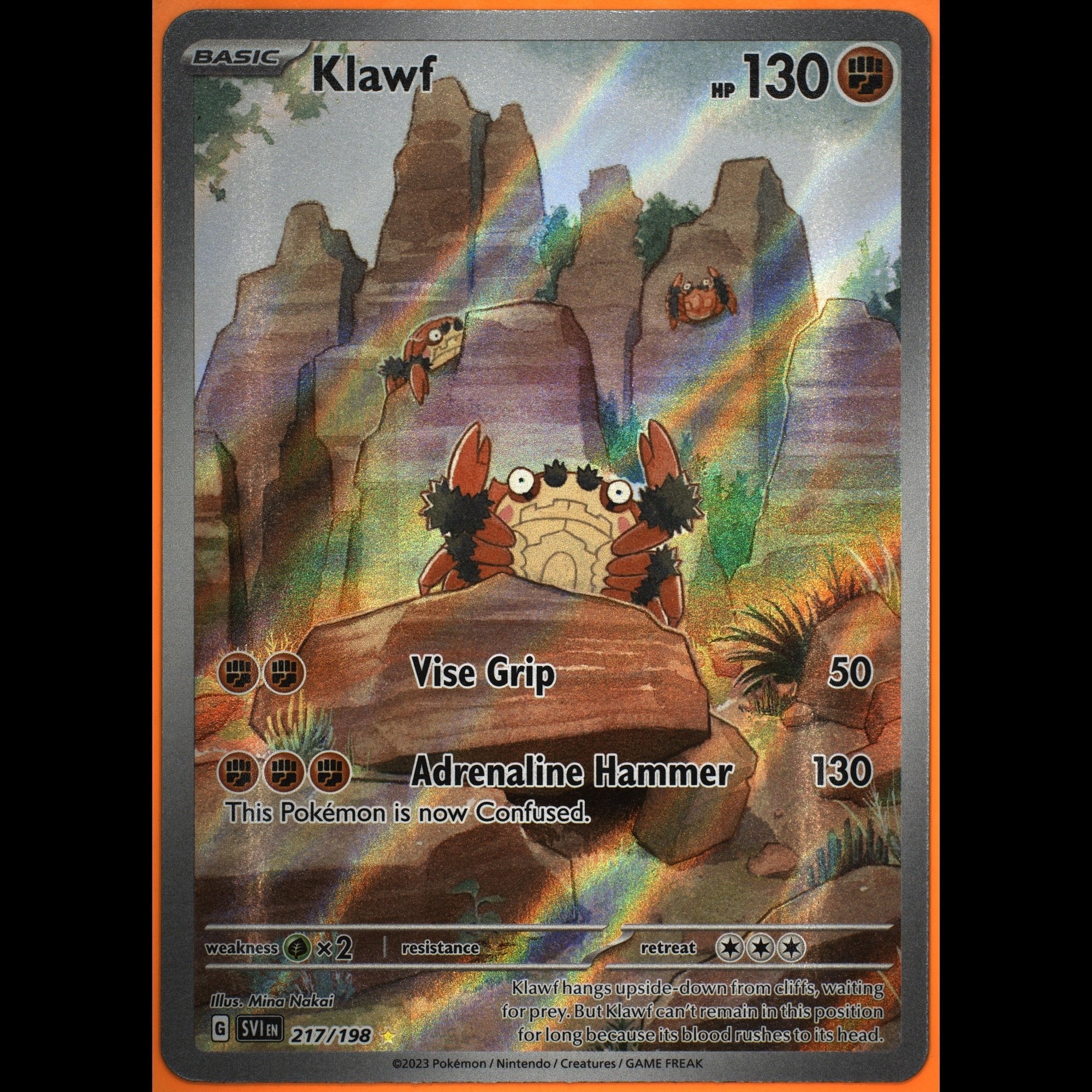 TAG 8.5 NM MT Klawf 2023 Pokémon Pokemon Scarlet & Violet 217_TCGZ6501334 - TCG TREASURY