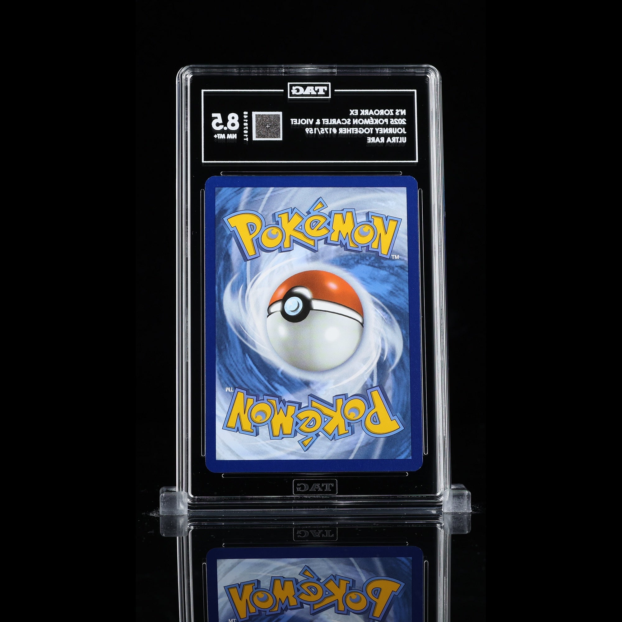 TAG 8.5 NM MT N's Zoroark ex 2025 Pokémon Pokemon Scarlet & Violet 175_TCGT1678145 - TCG TREASURY