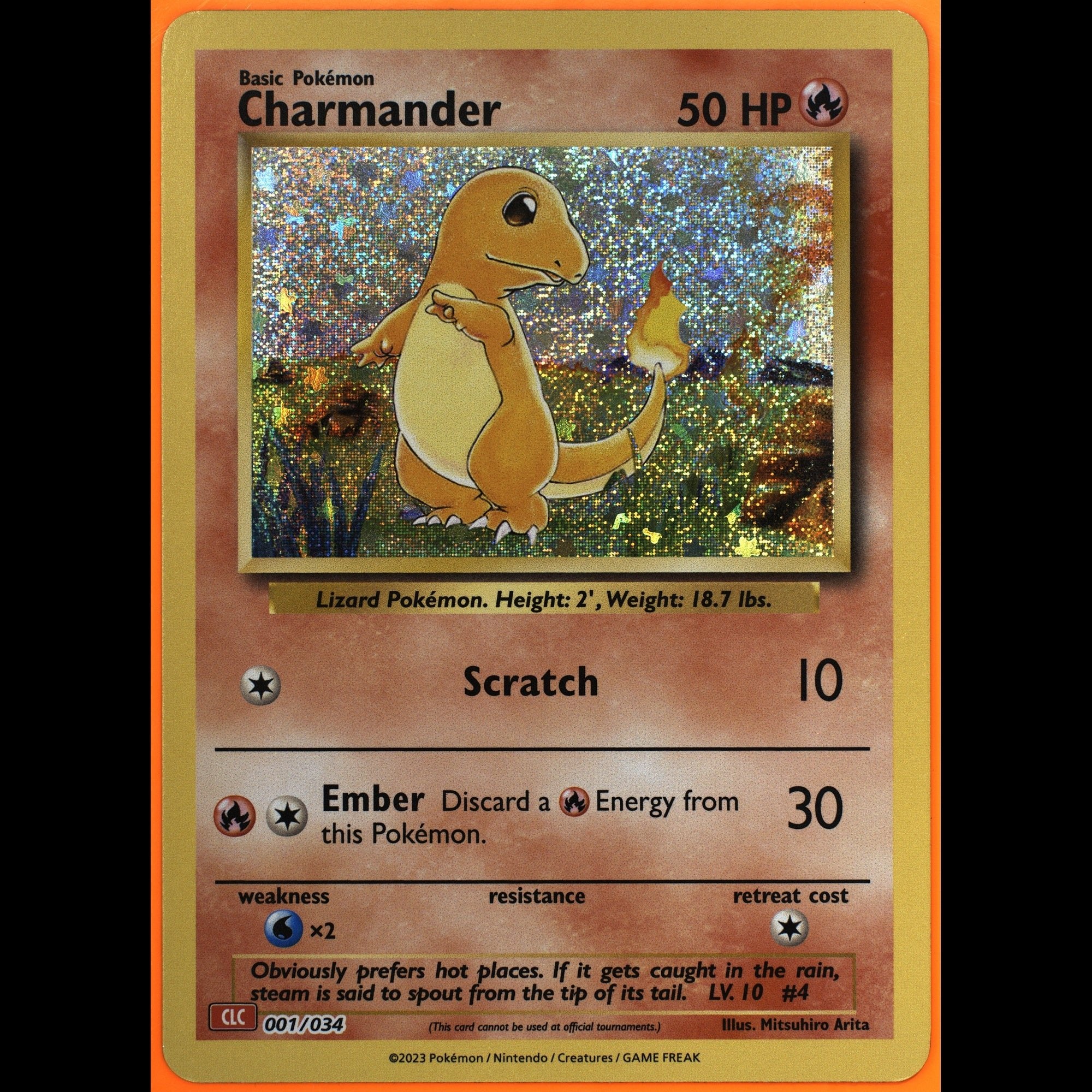 TAG 9.0 MINT Charmander Classic Collection 2023 Pokémon Pokemon TCG Classic 001/034_TCGY8384694 - TCG TREASURY