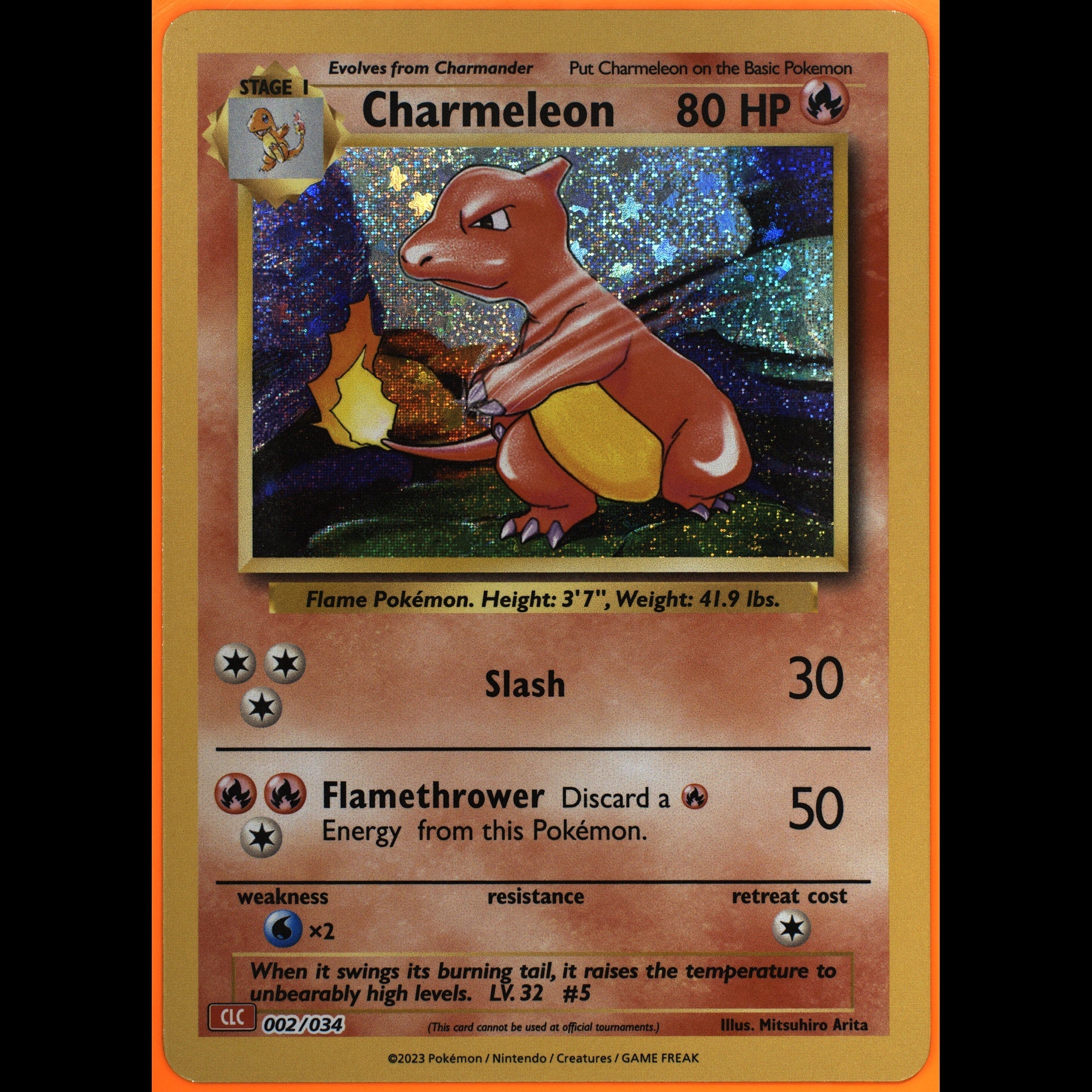 TAG 9.0 MINT Charmeleon 2023 Pokémon Pokemon TCG Classic 002_TCGY1179969 - TCG TREASURY