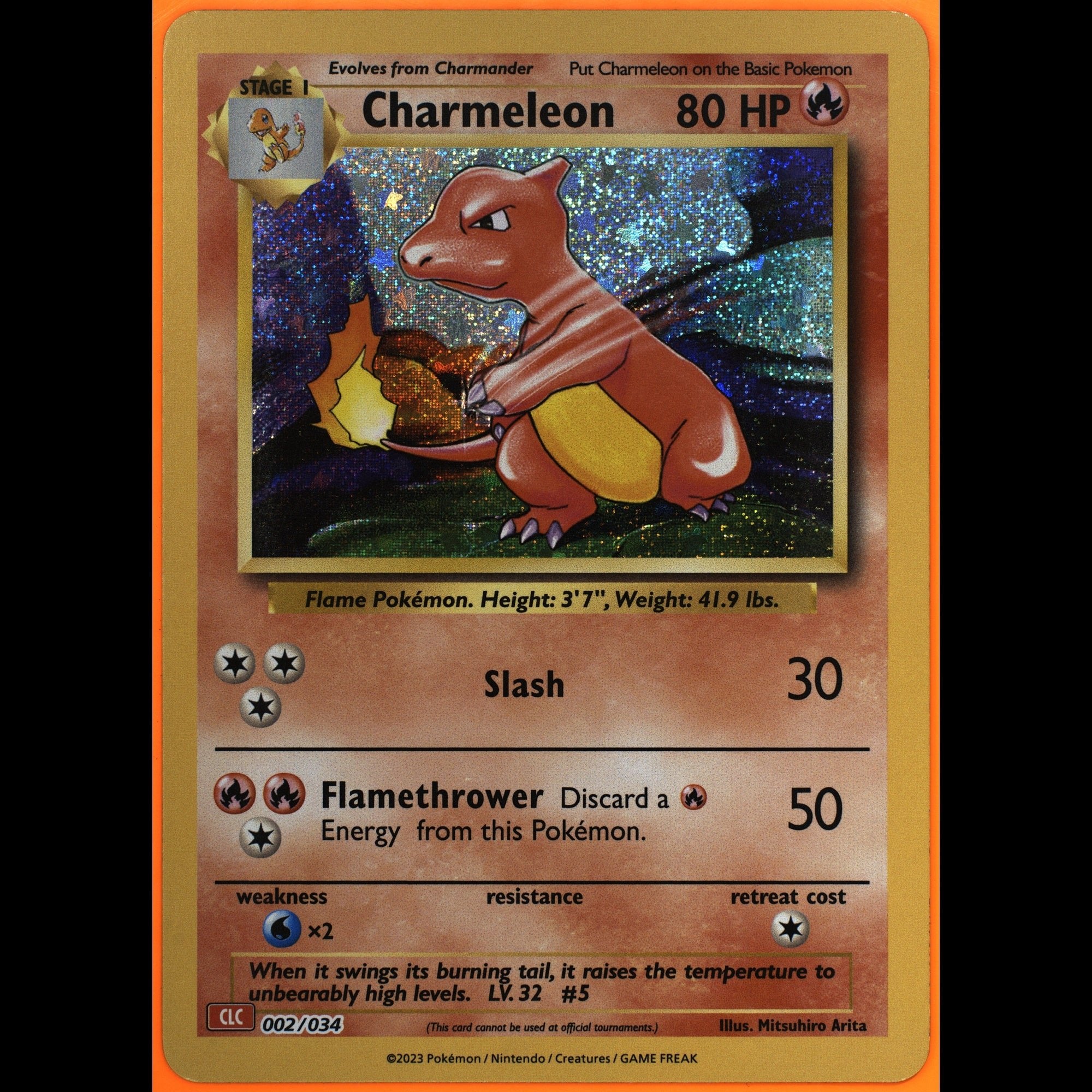 TAG 9.0 MINT Charmeleon 2023 Pokémon Pokemon TCG Classic 002_TCGH3072198 - TCG TREASURY