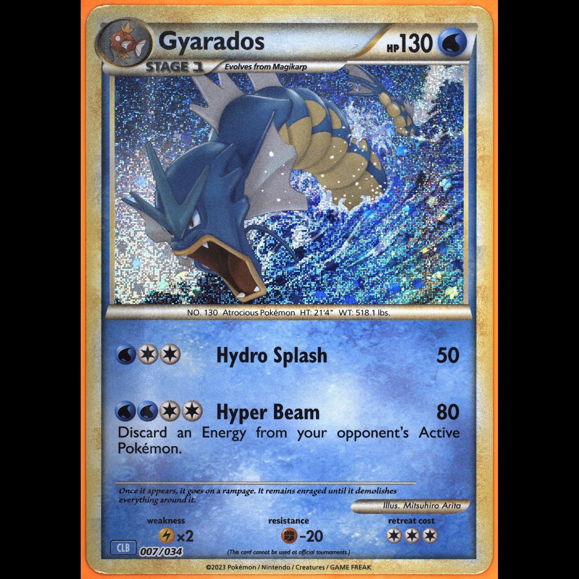 TAG 9.0 MINT Gyarados Classic Collection 2023 Pokémon Pokemon TCG Classic 007/034_TCGK7823954 - TCG TREASURY