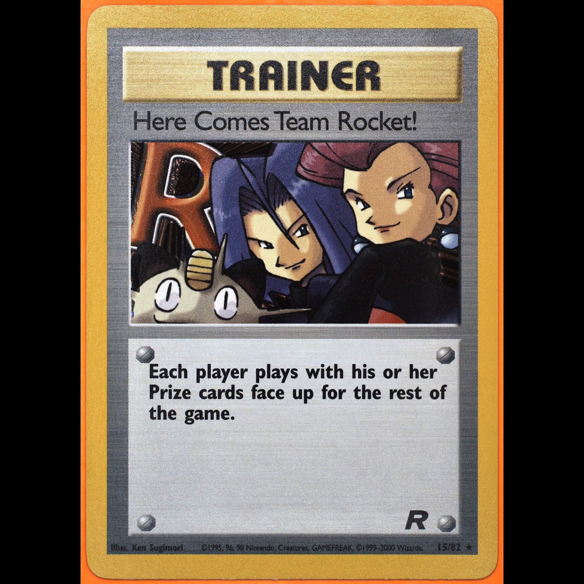 TAG 9.0 MINT Here Comes Team Rocket! 2000 Pokémon Wotc Pokemon 15_TCGZ8994451 - TCG TREASURY