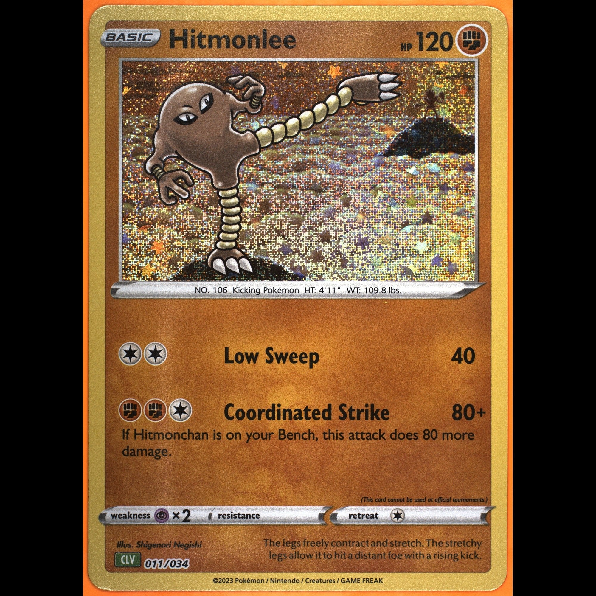 TAG 9.0 MINT Hitmonlee 2023 Pokémon Pokemon TCG Classic 011_TCGR5186068 - TCG TREASURY