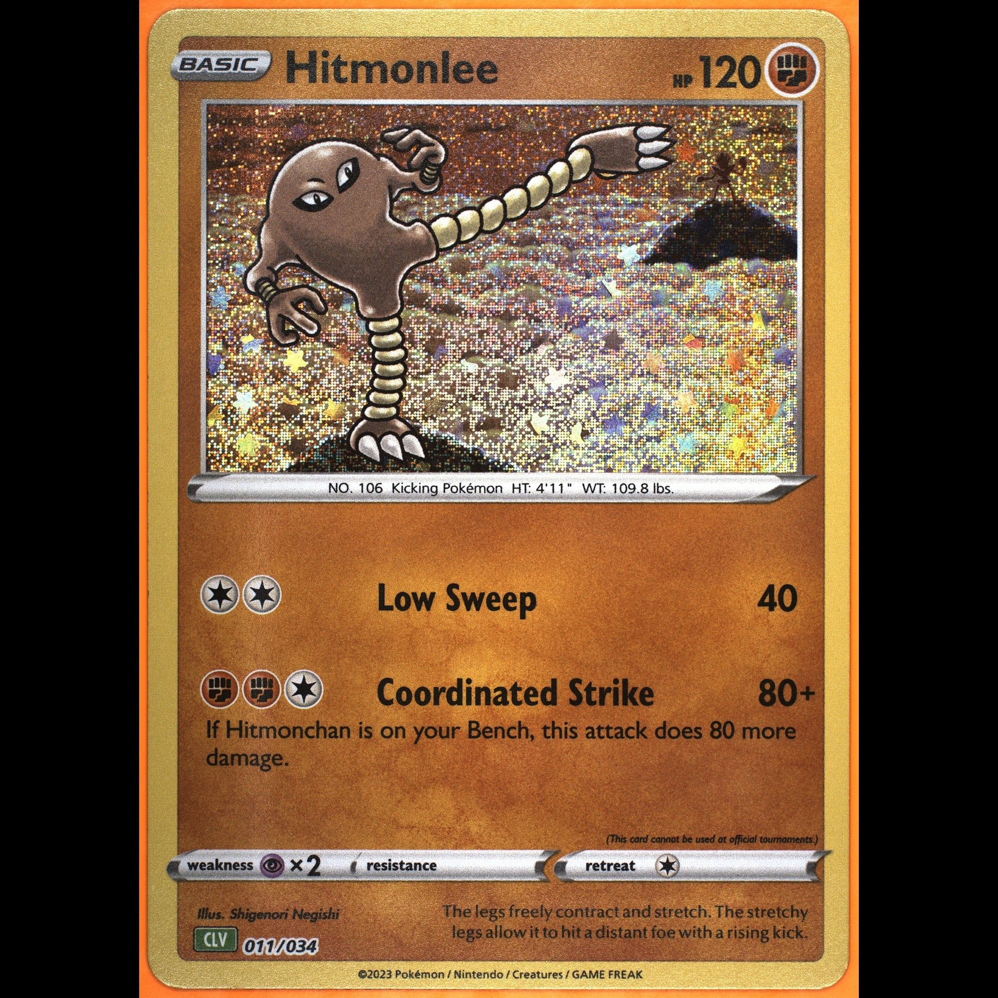 TAG 9.0 MINT Hitmonlee 2023 Pokémon Pokemon TCG Classic 011_TCGX8452339 - TCG TREASURY