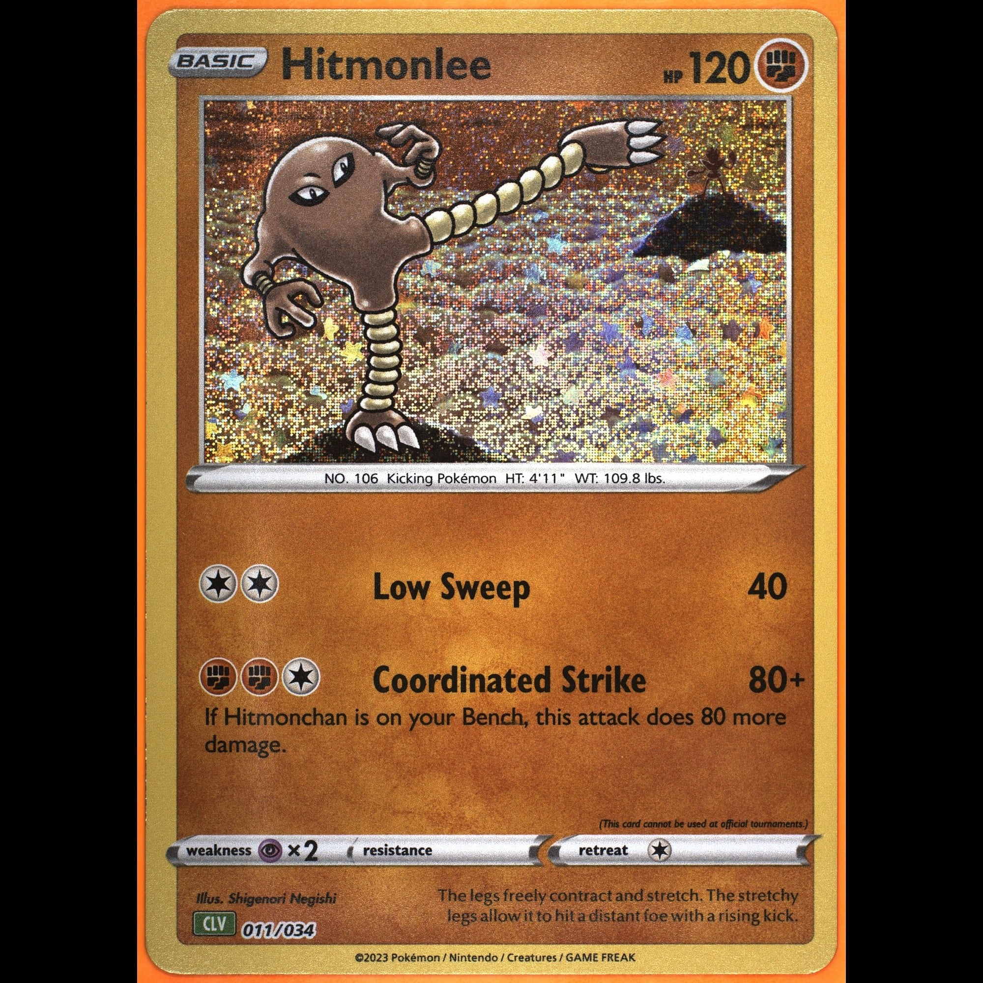 TAG 9.0 MINT Hitmonlee 2023 Pokémon Pokemon TCG Classic 011_TCGU8378599 - TCG TREASURY
