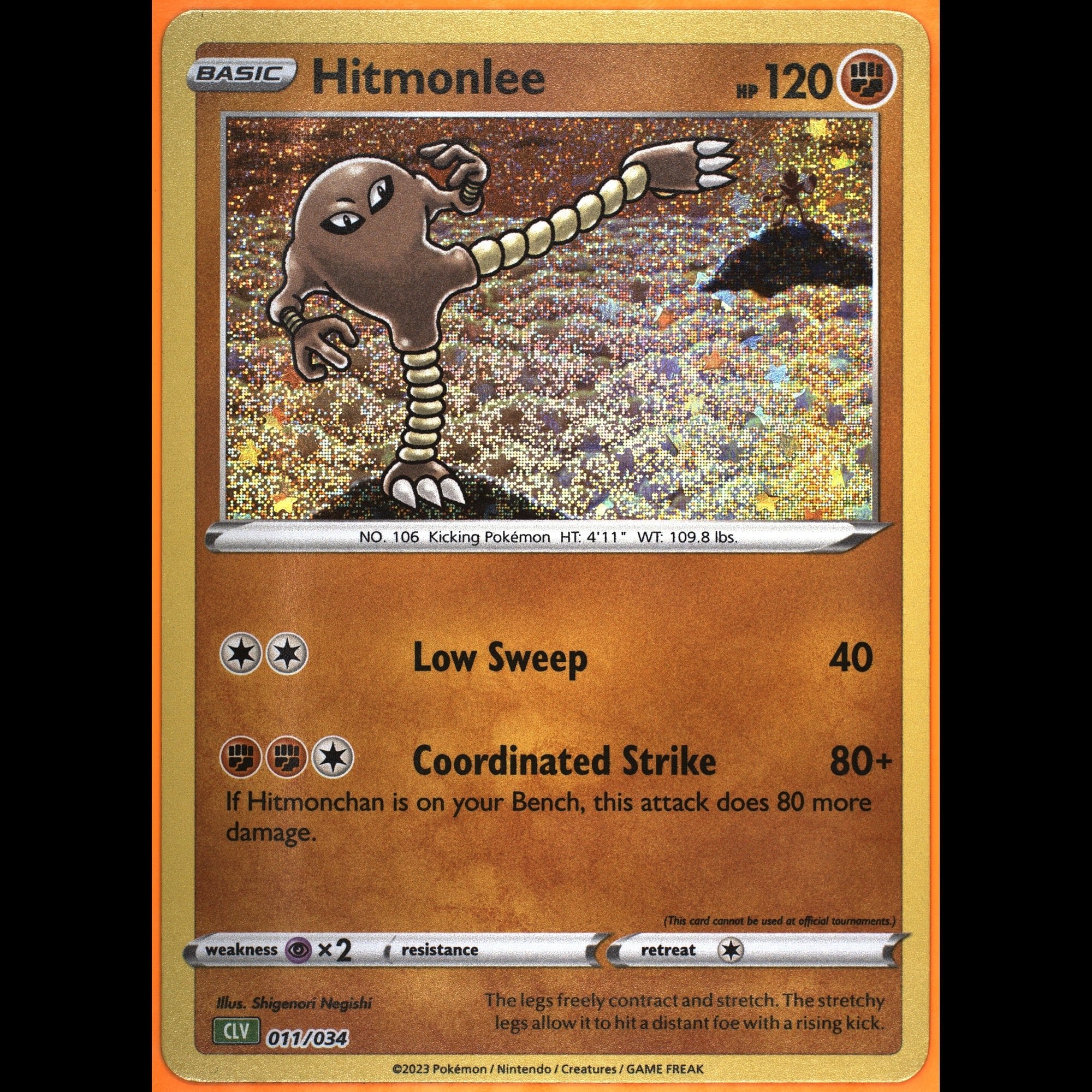 TAG 9.0 MINT Hitmonlee 2023 Pokémon Pokemon TCG Classic 011_TCGX6749005 - TCG TREASURY