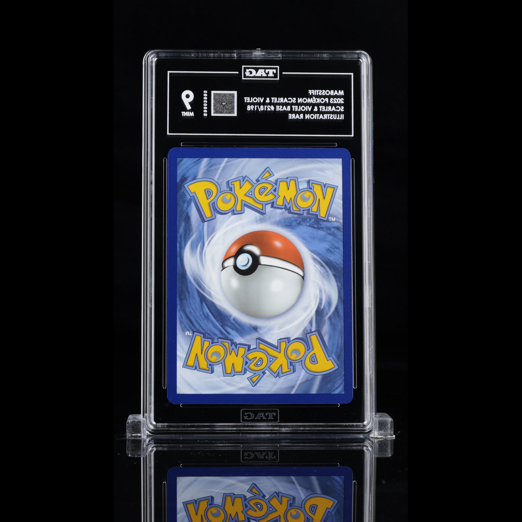 TAG 9.0 MINT Mabosstiff 2023 Pokémon Pokemon Scarlet & Violet 218_TCGS9803995 - TCG TREASURY