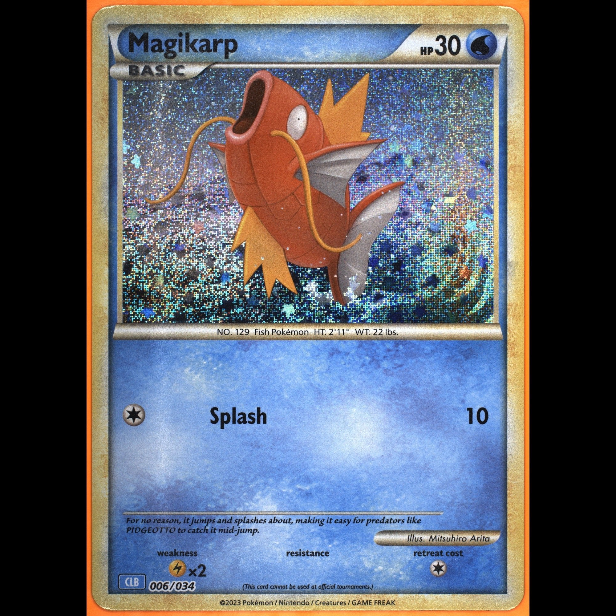TAG 9.0 MINT Magikarp 2023 Pokémon Pokemon TCG Classic 006_TCGE1319131 - TCG TREASURY