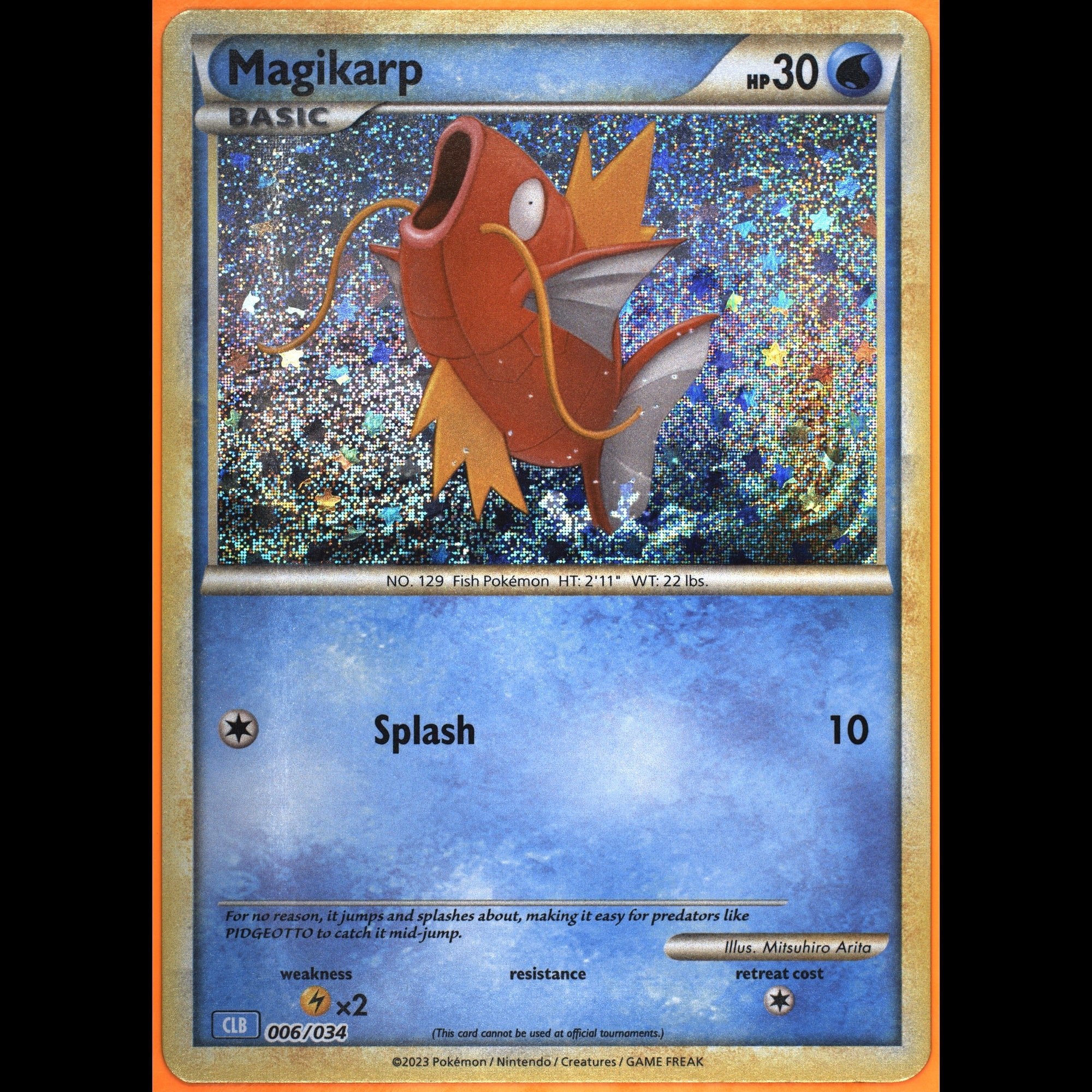 TAG 9.0 MINT Magikarp Classic Collection 2023 Pokémon Pokemon TCG Classic 006/034_TCGT2283289 - TCG TREASURY