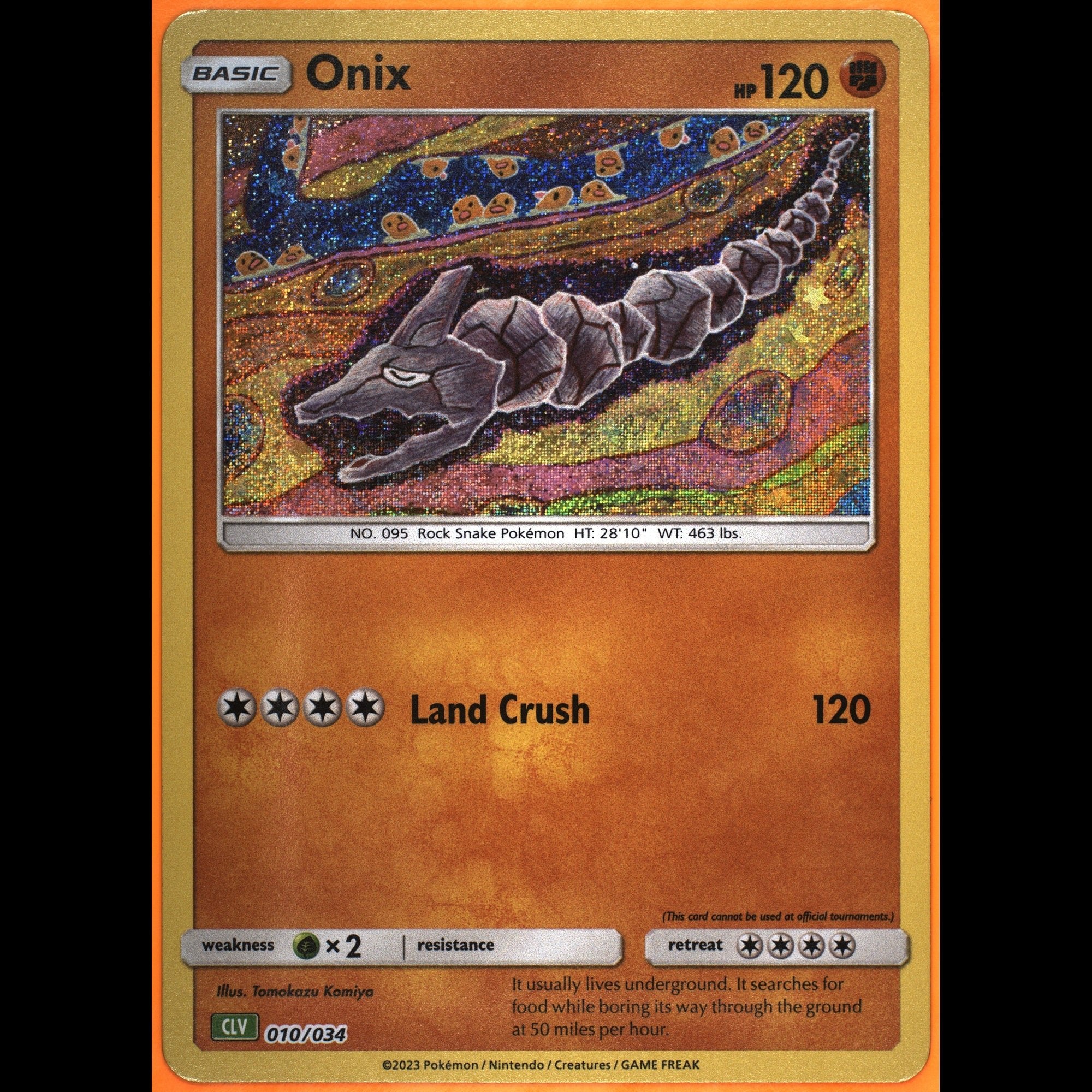 TAG 9.0 MINT Onix 2023 Pokémon Pokemon TCG Classic 010_TCGY0398284 - TCG TREASURY