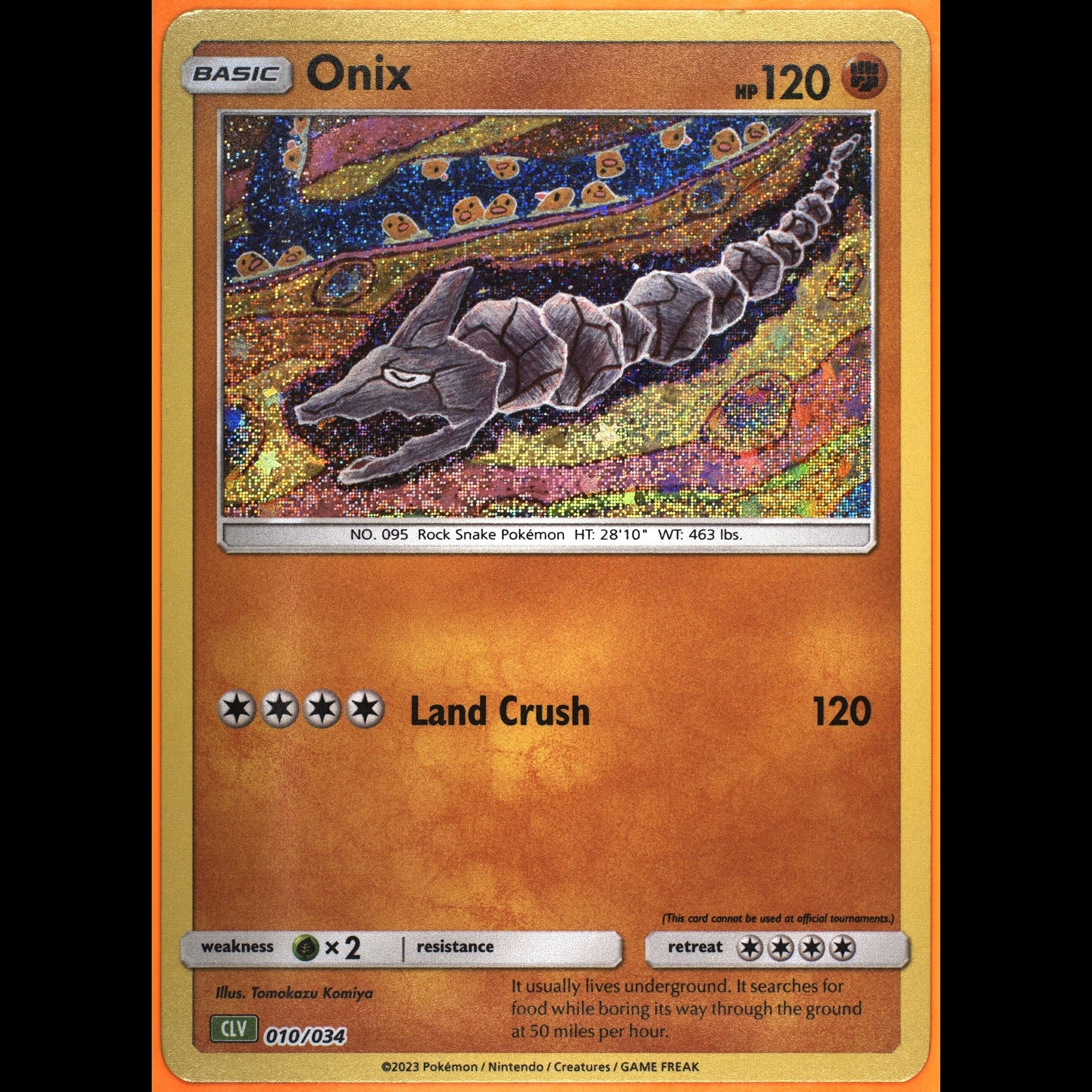 TAG 9.0 MINT Onix 2023 Pokémon Pokemon TCG Classic 010_TCGN9916626 - TCG TREASURY