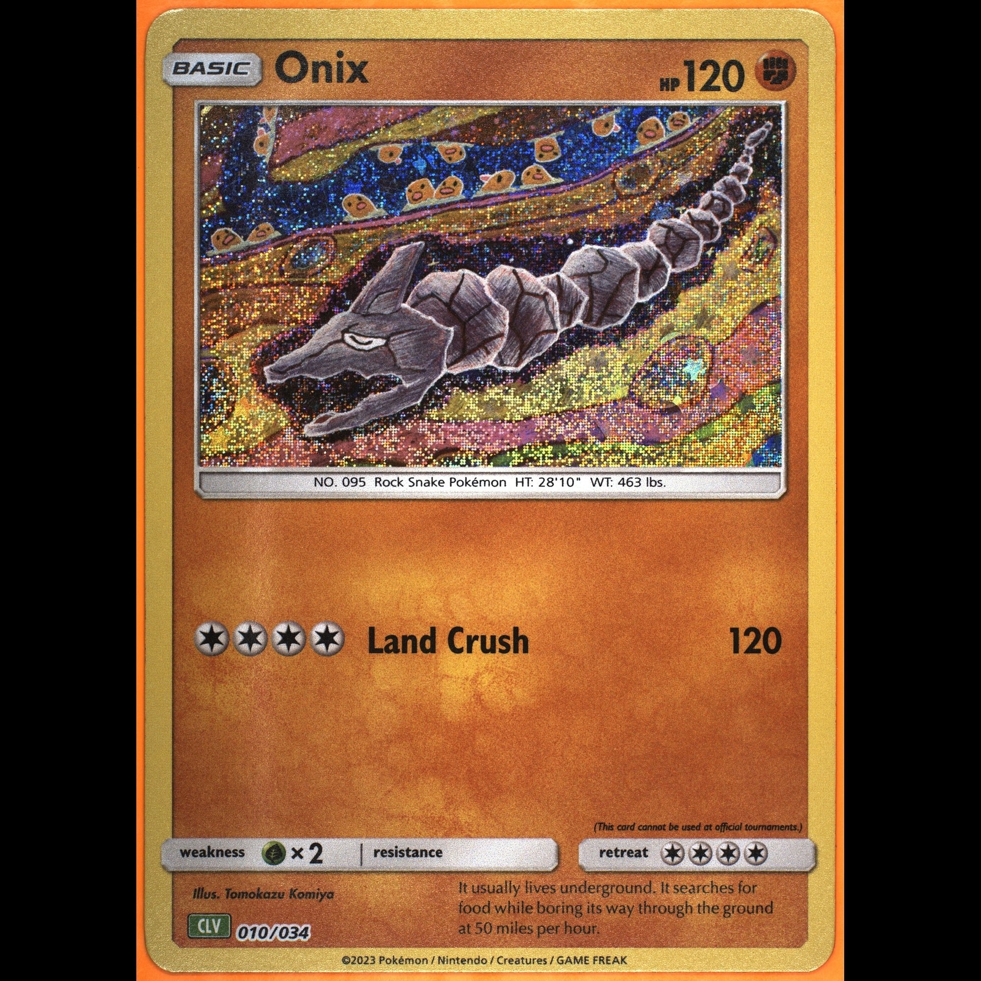 TAG 9.0 MINT Onix 2023 Pokémon Pokemon TCG Classic 010_TCGC7290089 - TCG TREASURY