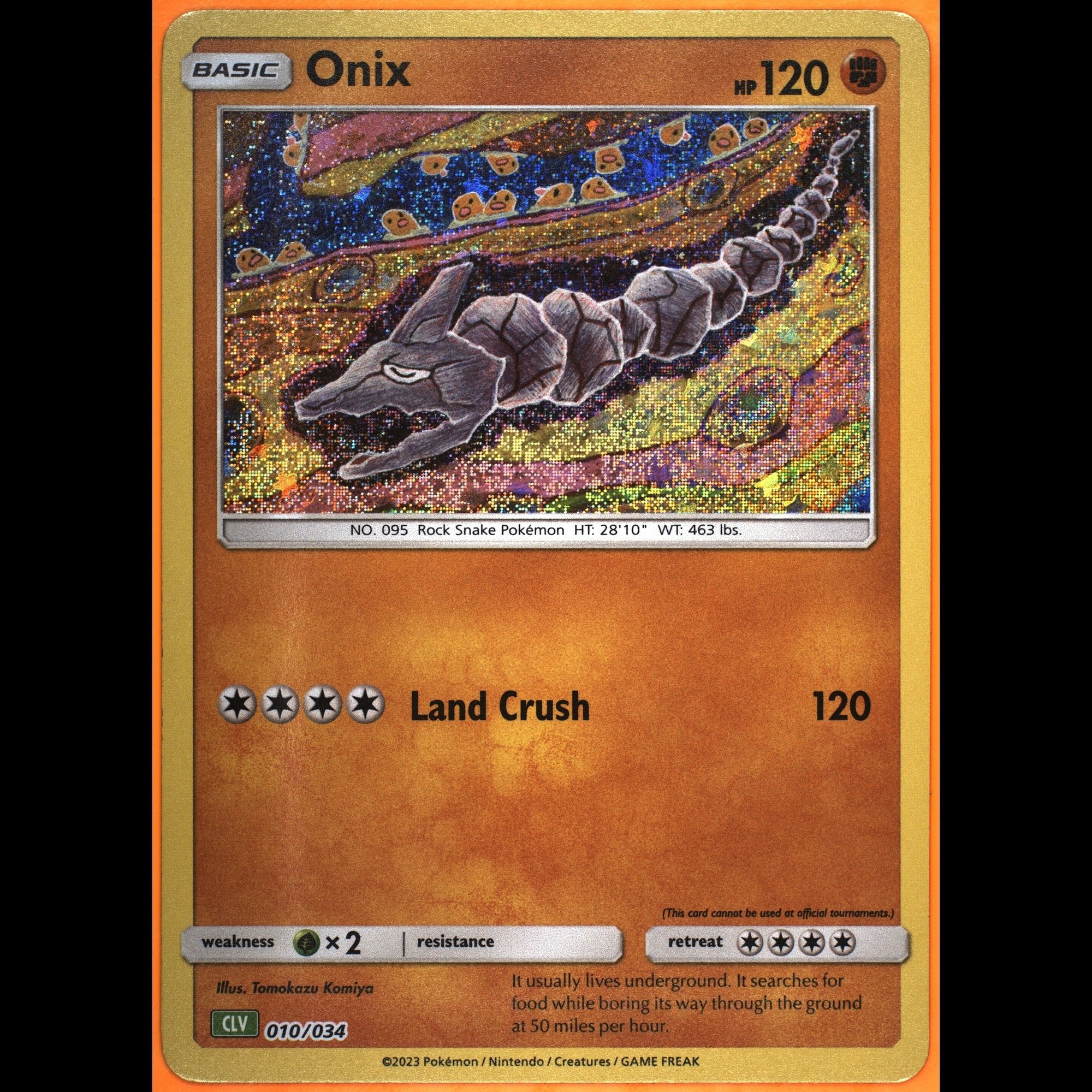 TAG 9.0 MINT Onix 2023 Pokémon Pokemon TCG Classic 010_TCGF7948500 - TCG TREASURY