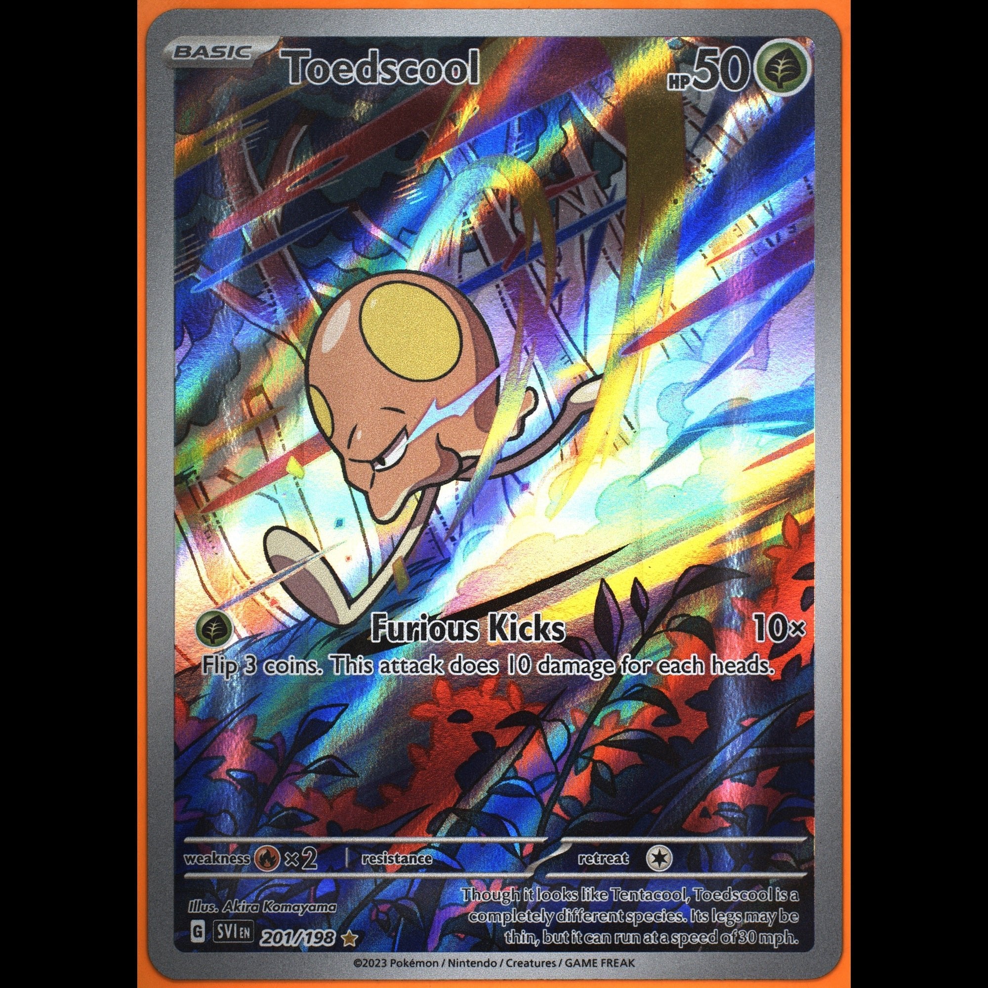 TAG 9.0 MINT Toedscool 2023 Pokémon Pokemon Scarlet & Violet 201_TCGS1164682 - TCG TREASURY