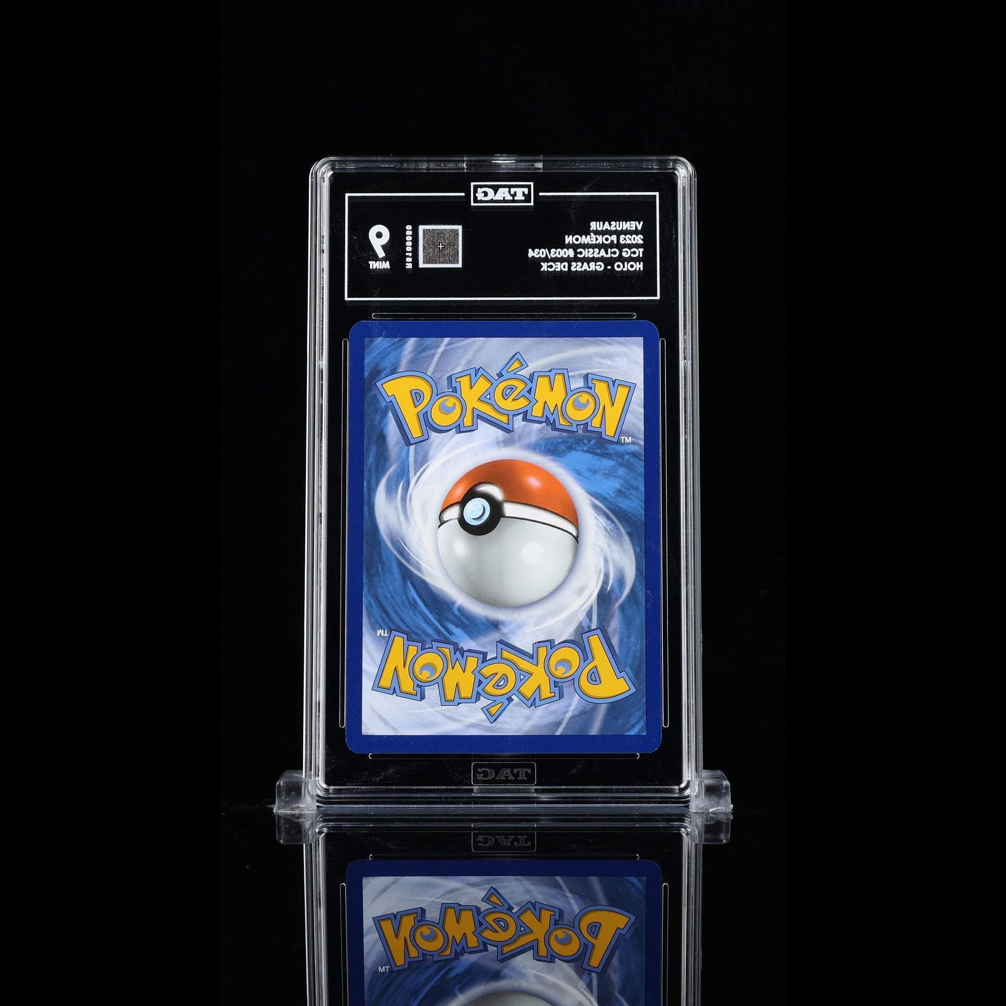 TAG 9.0 MINT Venusaur Double Rare 2023 Pokémon Pokemon TCG Classic 003/165_TCGR5108050 - TCG TREASURY