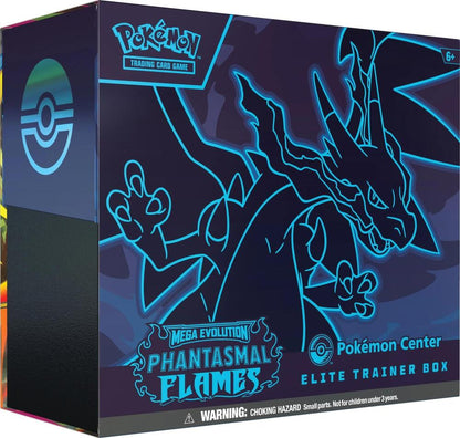 Phantasmal Flames Pokémon Center Elite Trainer Box contents and accessories
