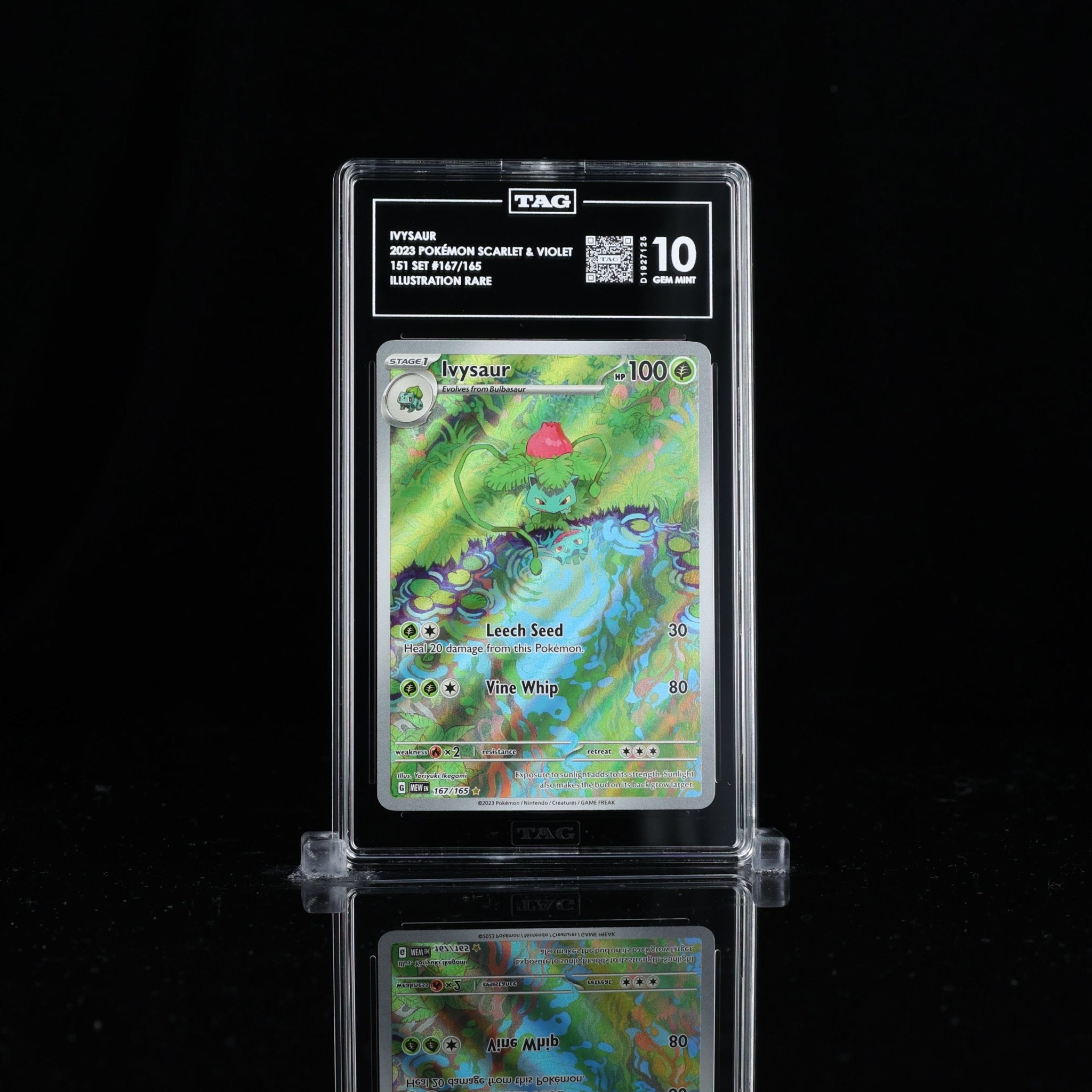 TAG 10 GEM MINT Ivysaur – 2023 Pokémon Scarlet & Violet 151 Illustration Rare #167/165_D1927125 - TCG TREASURY