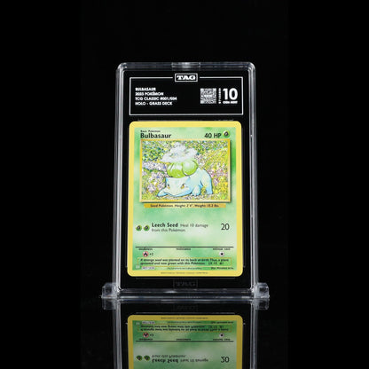 TAG 10 GEM MT Bulbasaur Common 2023 Pokémon Pokemon TCG Classic 001/165_TCGS7153889 - TCG TREASURY