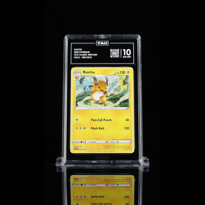 TAG 10 GEM MT Raichu Classic Collection 2023 Pokémon Pokemon TCG Classic 009/034_TCGT1394064 - TCG TREASURY