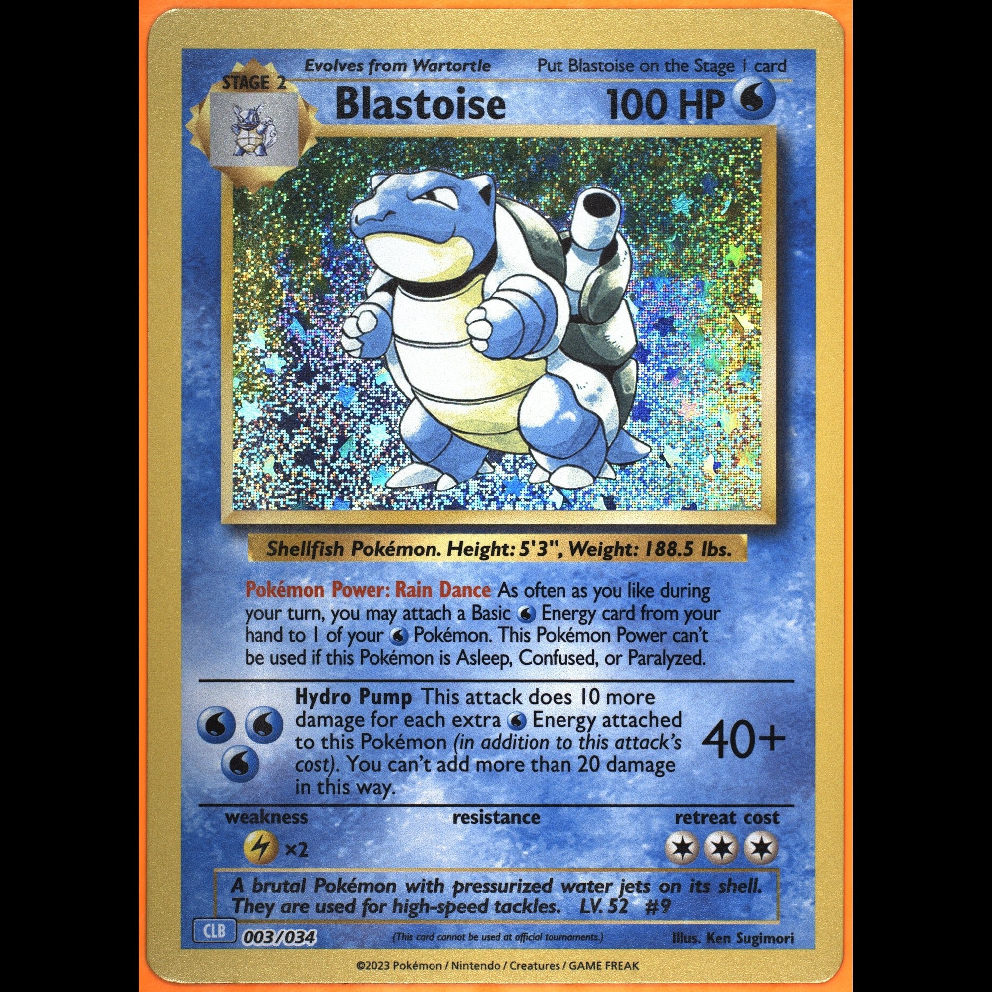 TAG 8.5 NM MT Blastoise Classic Collection 2023 Pokémon Pokemon TCG Classic 003/034_TCGM7516244 - TCG TREASURY