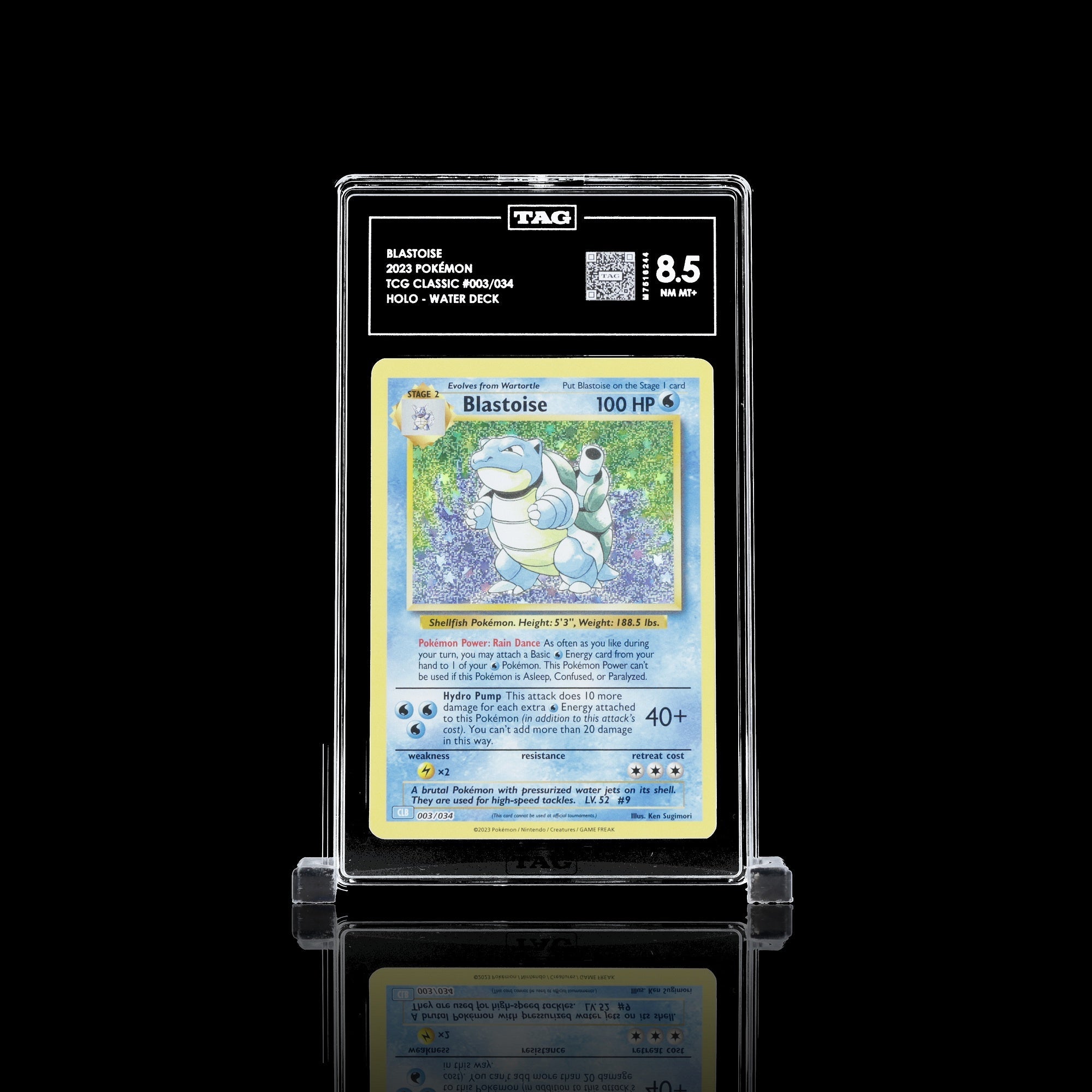 TAG 8.5 NM MT Blastoise Classic Collection 2023 Pokémon Pokemon TCG Classic 003/034_TCGM7516244 - TCG TREASURY