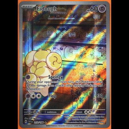 TAG 8.5 NM MT Fidough 2023 Pokémon Pokemon Scarlet & Violet 213_TCGE2698337 - TCG TREASURY