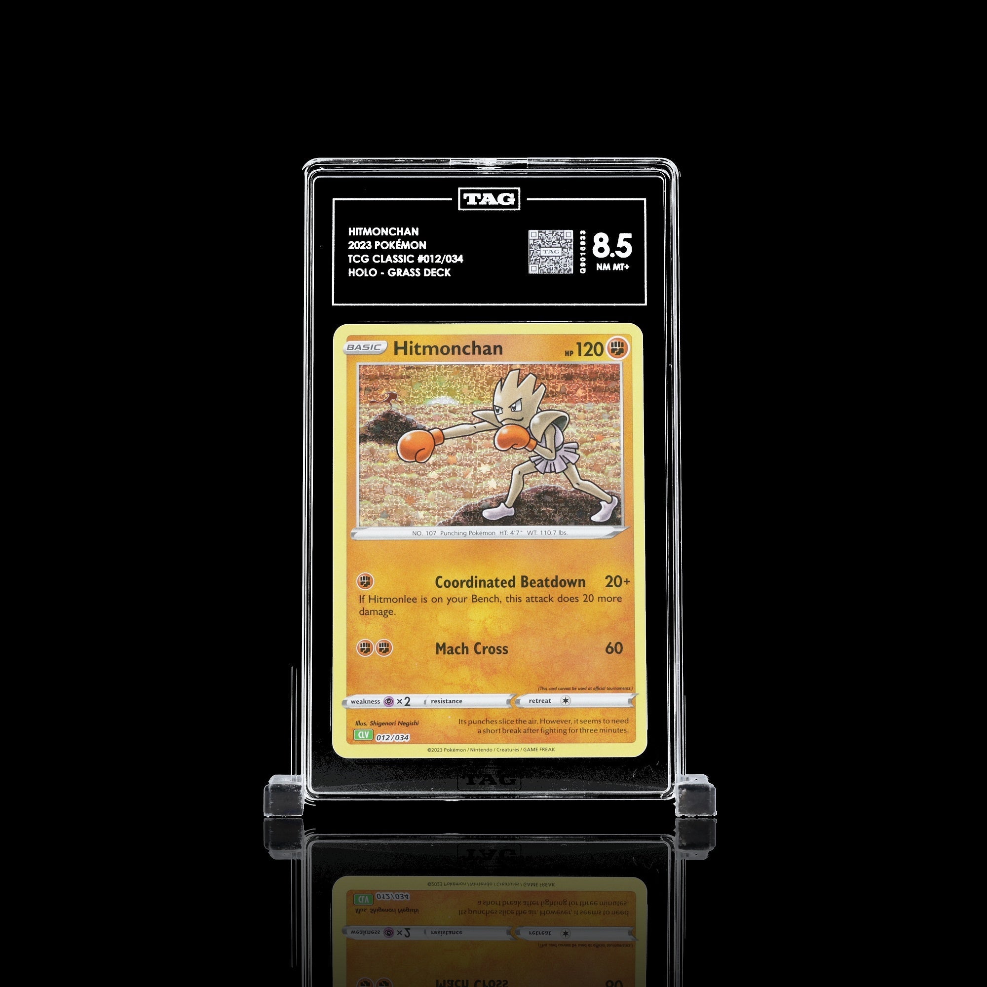 TAG 8.5 NM MT Hitmonchan Classic Collection 2023 Pokémon Pokemon TCG Classic 012/034_TCGQ9016933 - TCG TREASURY
