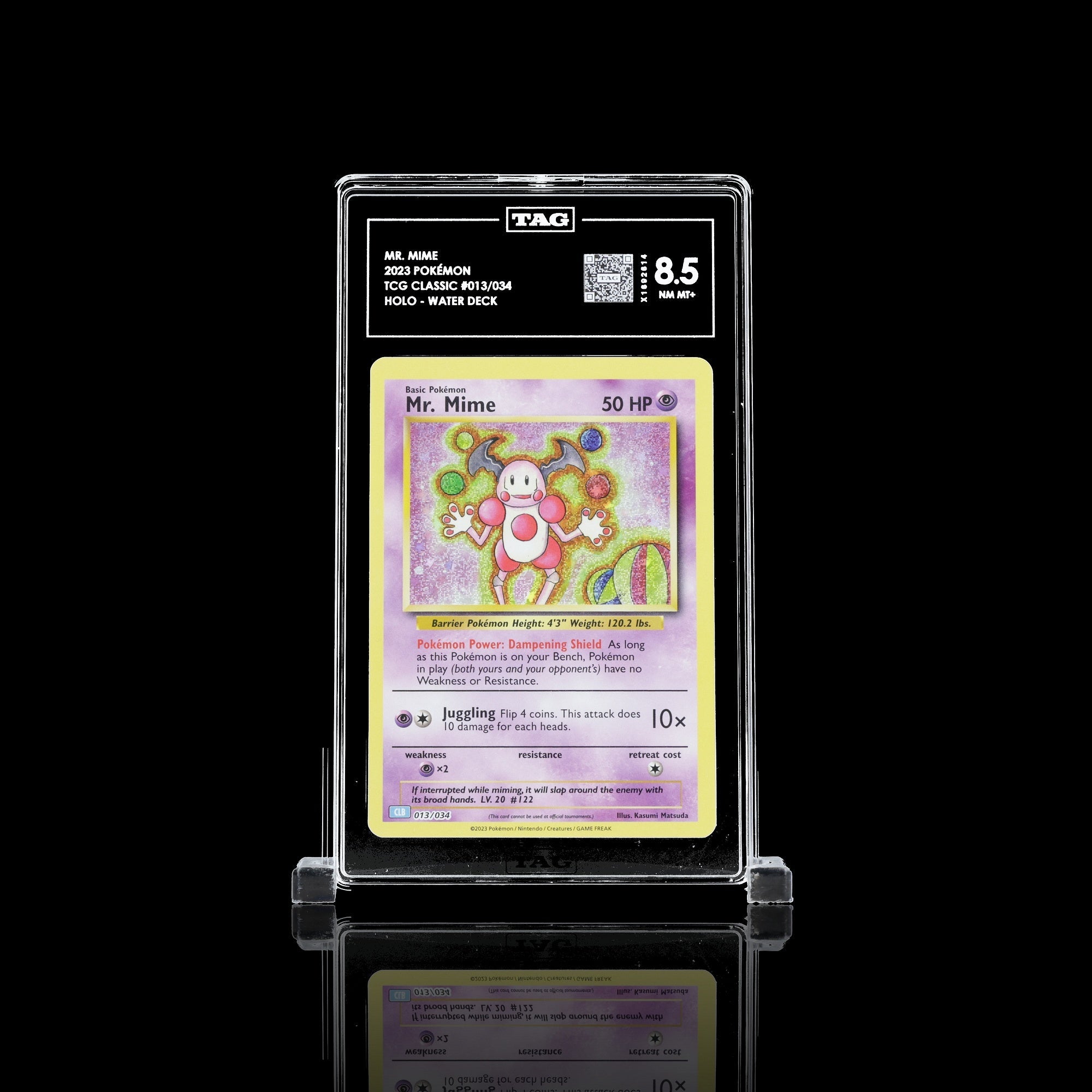TAG 8.5 NM MT Mr. Mime 2023 Pokémon Pokemon TCG Classic 013_TCGX1692614 - TCG TREASURY