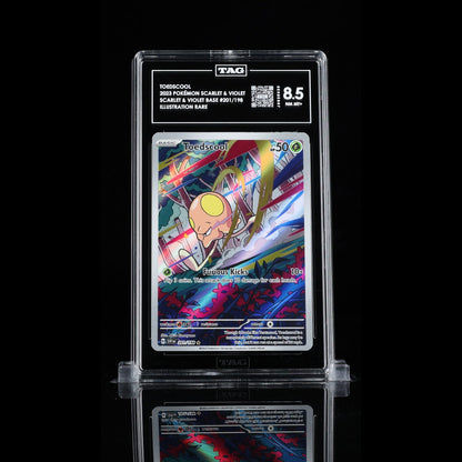 TAG 8.5 NM MT Toedscool 2023 Pokémon Pokemon Scarlet & Violet 201_TCGJ9828028 - TCG TREASURY