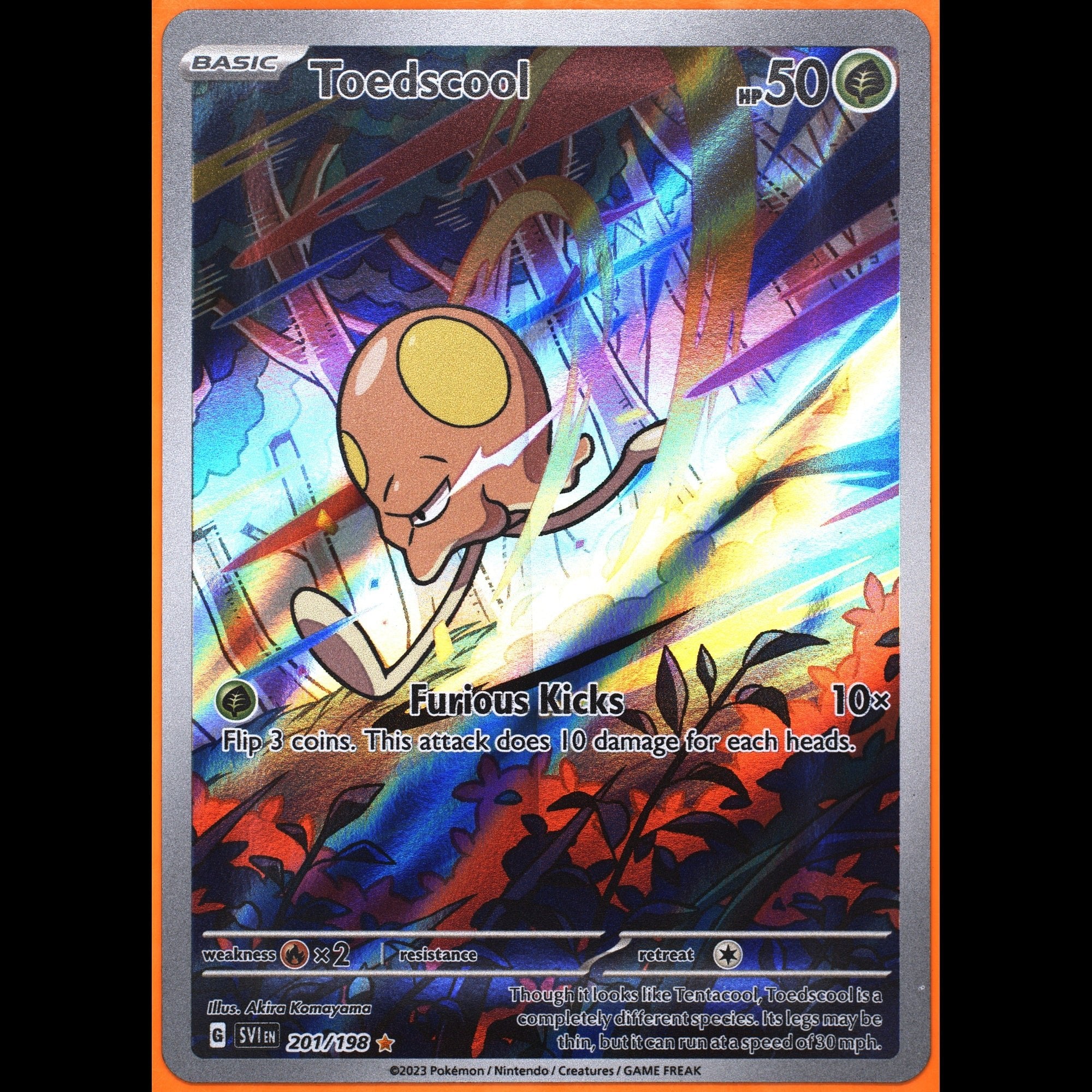 TAG 8.5 NM MT Toedscool 2023 Pokémon Pokemon Scarlet & Violet 201_TCGJ9828028 - TCG TREASURY