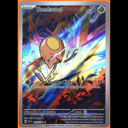 TAG 8.5 NM MT Toedscool 2023 Pokémon Pokemon Scarlet & Violet 201_TCGJ9828028 - TCG TREASURY