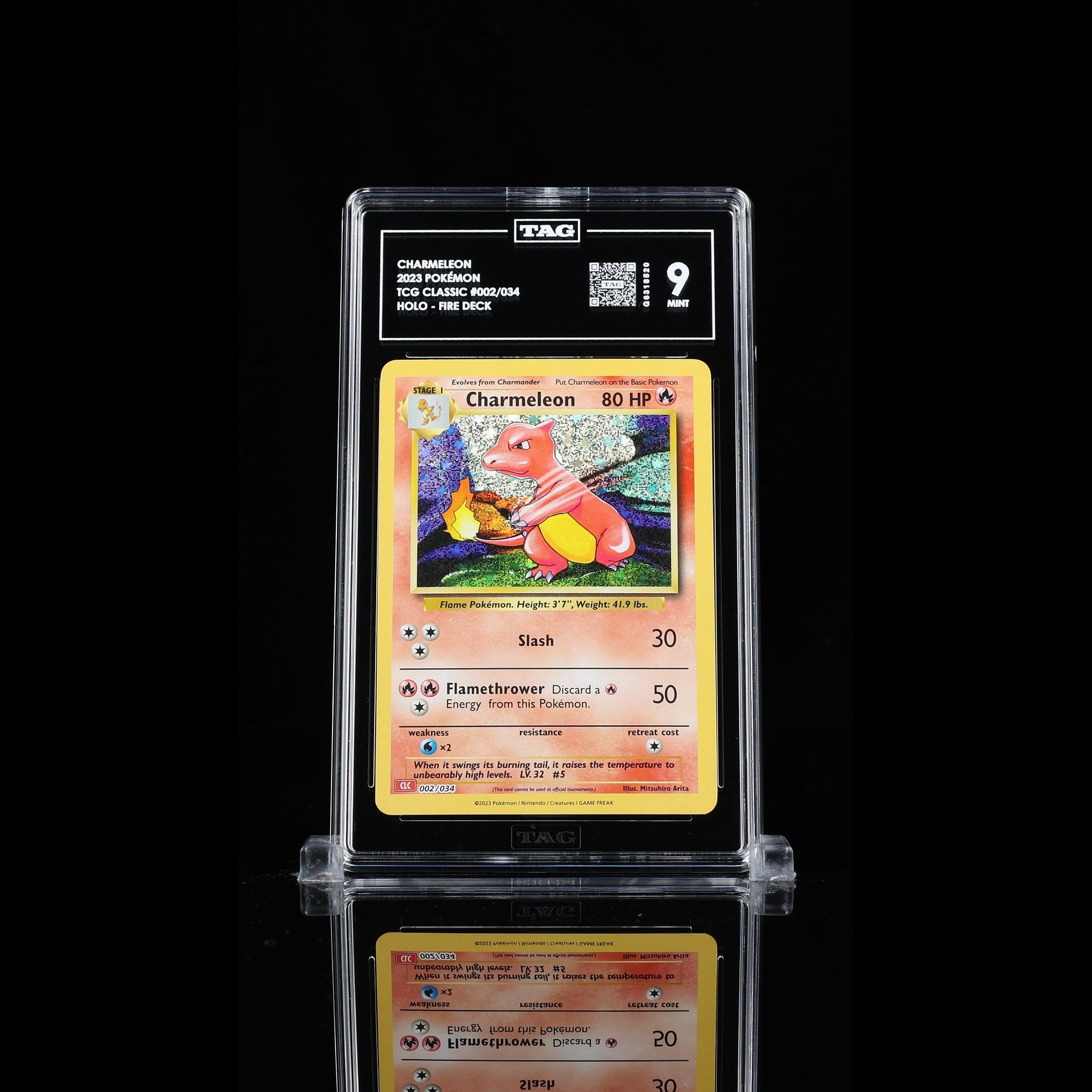 TAG 9.0 MINT Charmeleon 2023 Pokémon Pokemon TCG Classic 002_TCGG6318520 - TCG TREASURY