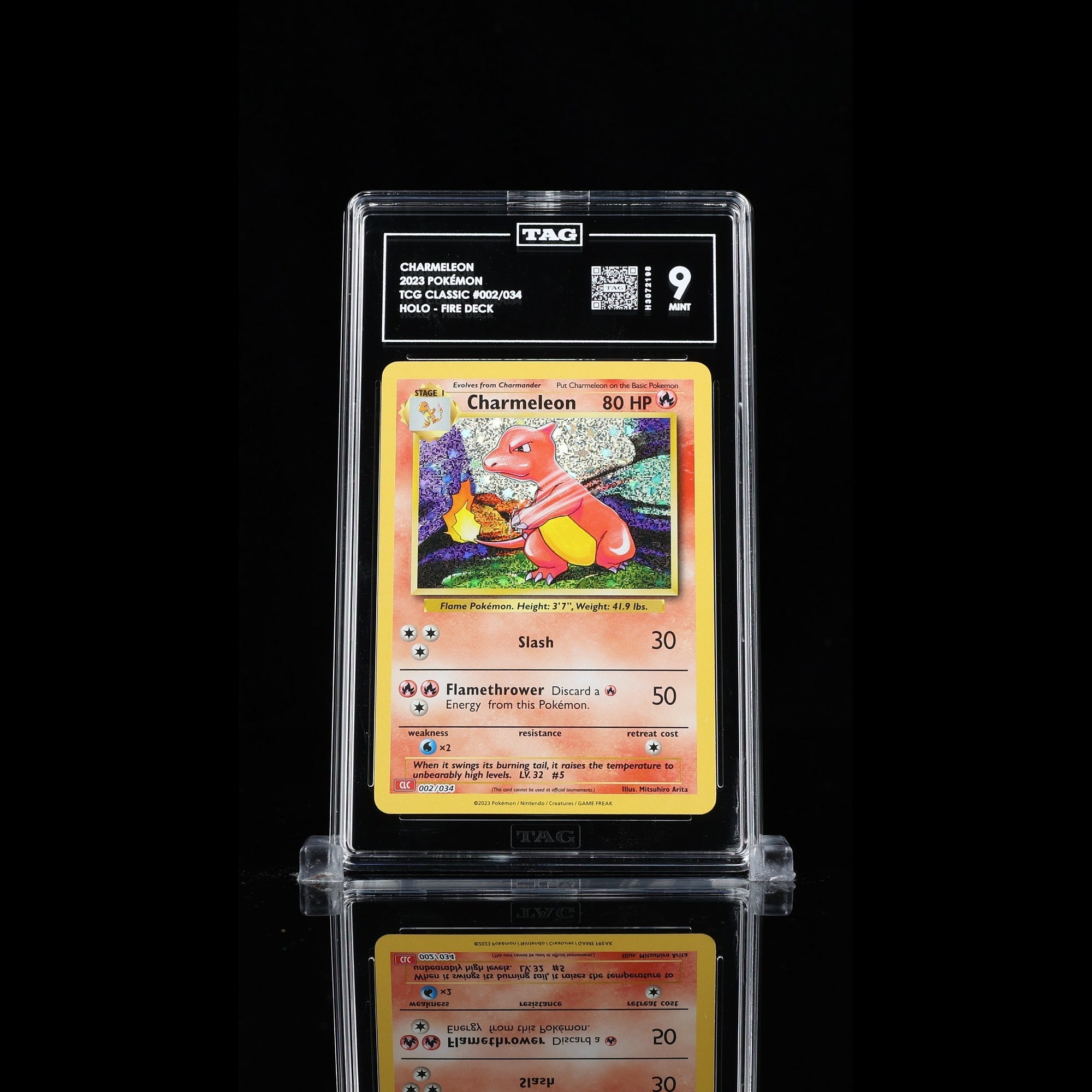 TAG 9.0 MINT Charmeleon 2023 Pokémon Pokemon TCG Classic 002_TCGH3072198 - TCG TREASURY