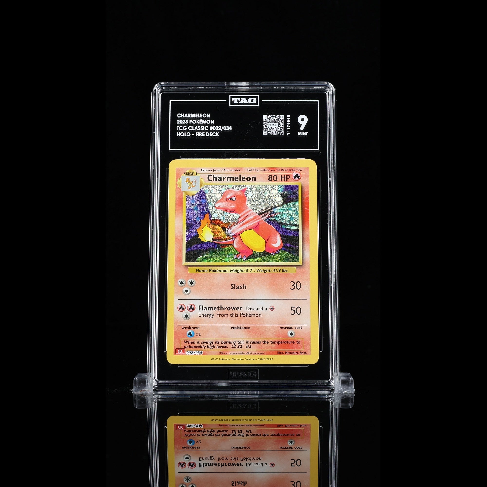 TAG 9.0 MINT Charmeleon 2023 Pokémon Pokemon TCG Classic 002_TCGY1179969 - TCG TREASURY