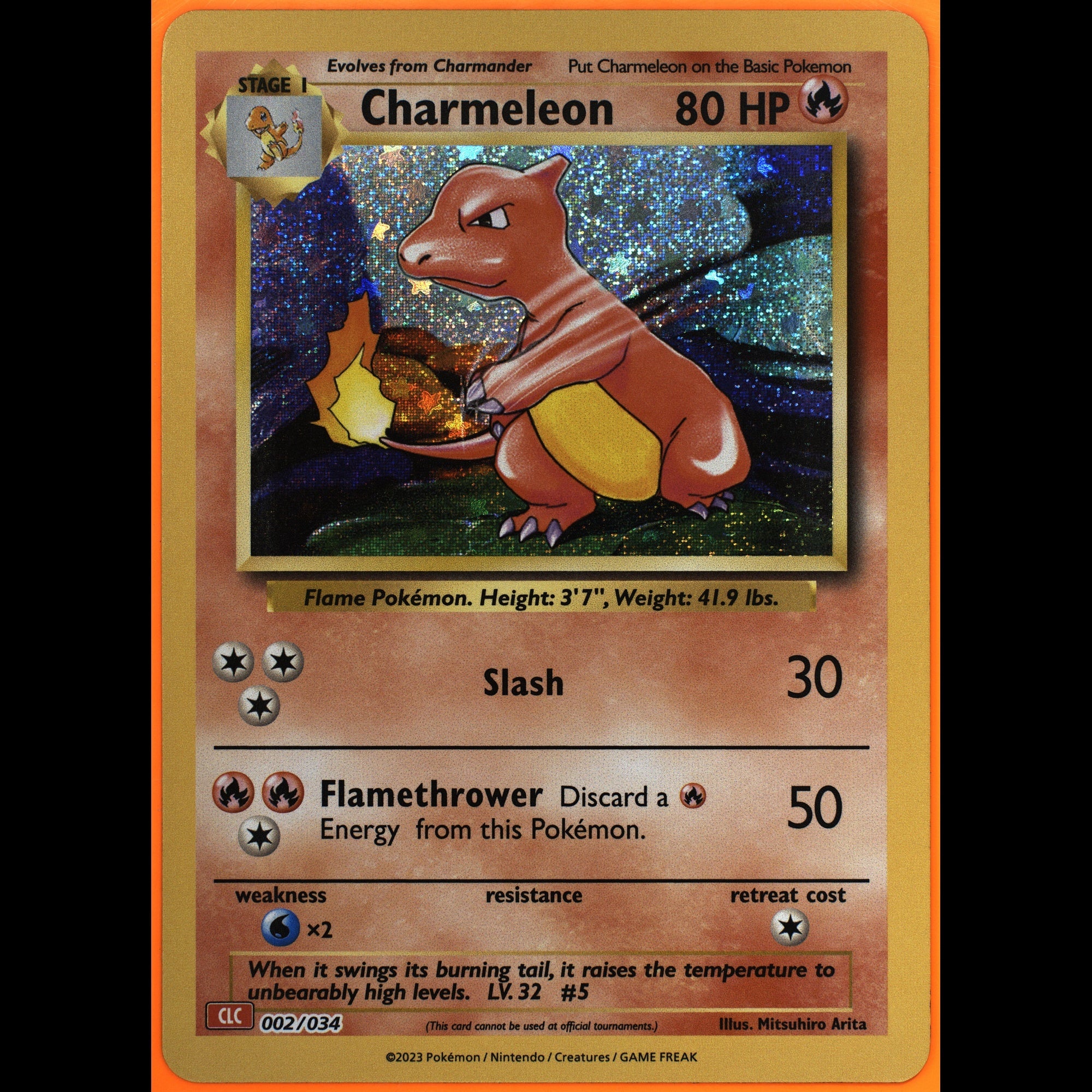 TAG 9.0 MINT Charmeleon 2023 Pokémon Pokemon TCG Classic 002_TCGG6318520 - TCG TREASURY