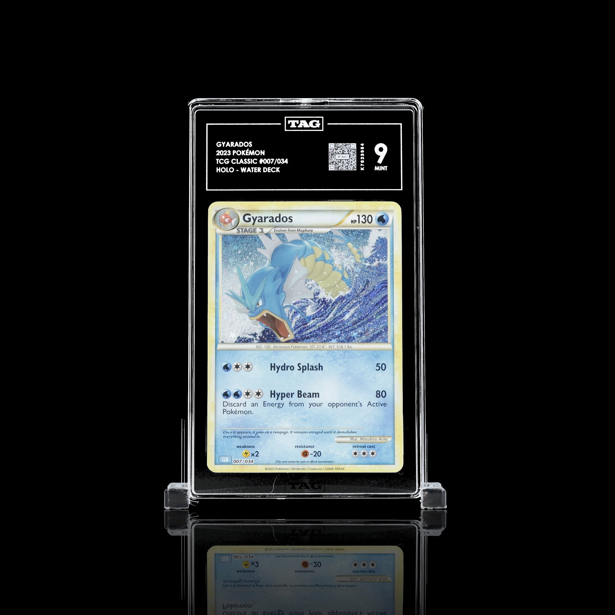 TAG 9.0 MINT Gyarados Classic Collection 2023 Pokémon Pokemon TCG Classic 007/034_TCGK7823954 - TCG TREASURY