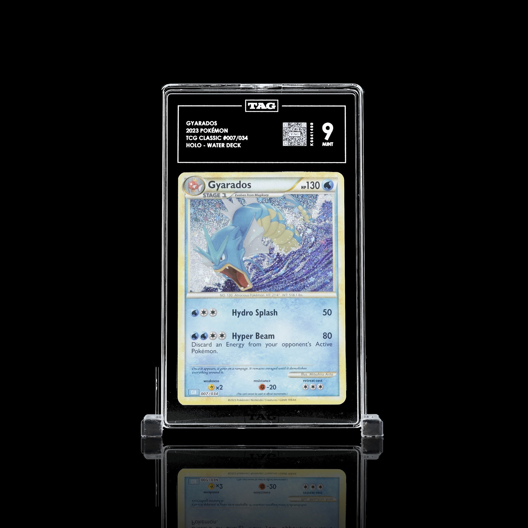 TAG 9.0 MINT Gyarados Classic Collection 2023 Pokémon Pokemon TCG Classic 007/034_TCGK6641498 - TCG TREASURY
