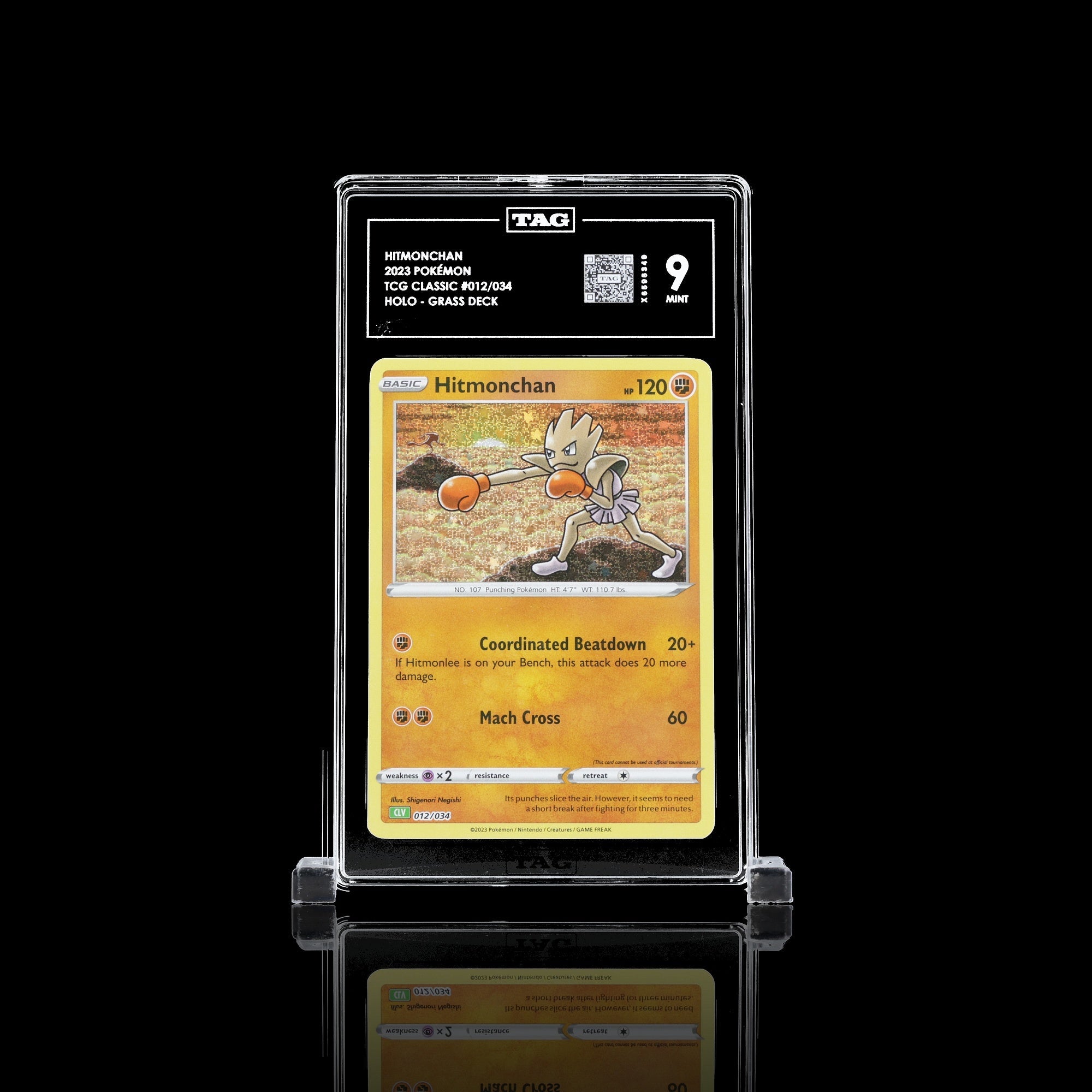 TAG 9.0 MINT Hitmonchan Classic Collection 2023 Pokémon Pokemon TCG Classic 012/034_TCGX6596349 - TCG TREASURY