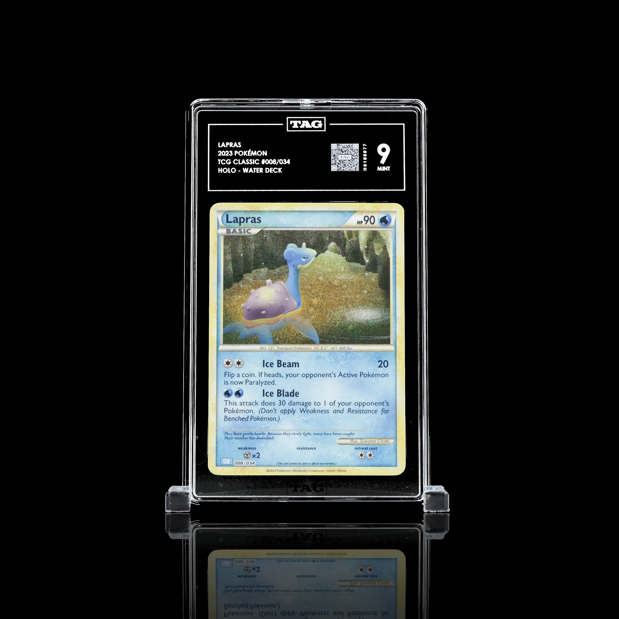 TAG 9.0 MINT Lapras Classic Collection 2023 Pokémon Pokemon TCG Classic 008/034_TCGH6188877 - TCG TREASURY
