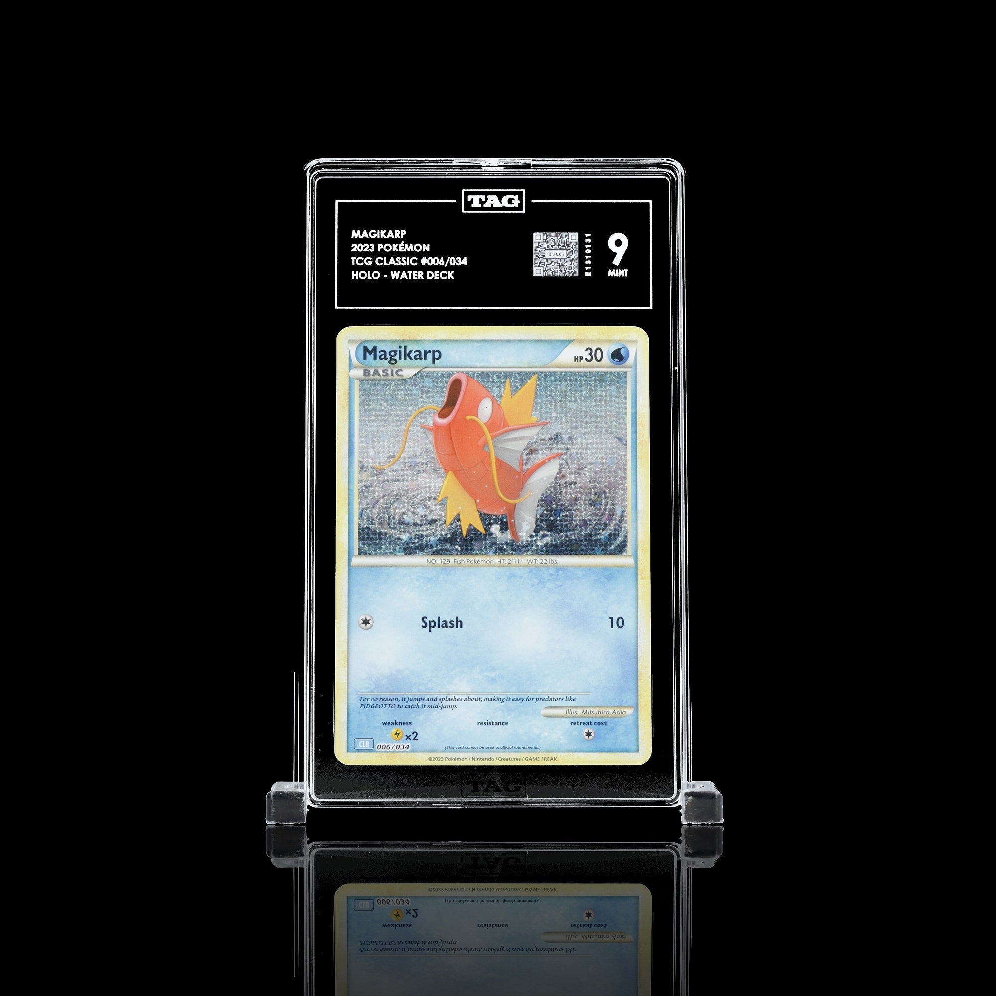 TAG 9.0 MINT Magikarp 2023 Pokémon Pokemon TCG Classic 006_TCGE1319131 - TCG TREASURY