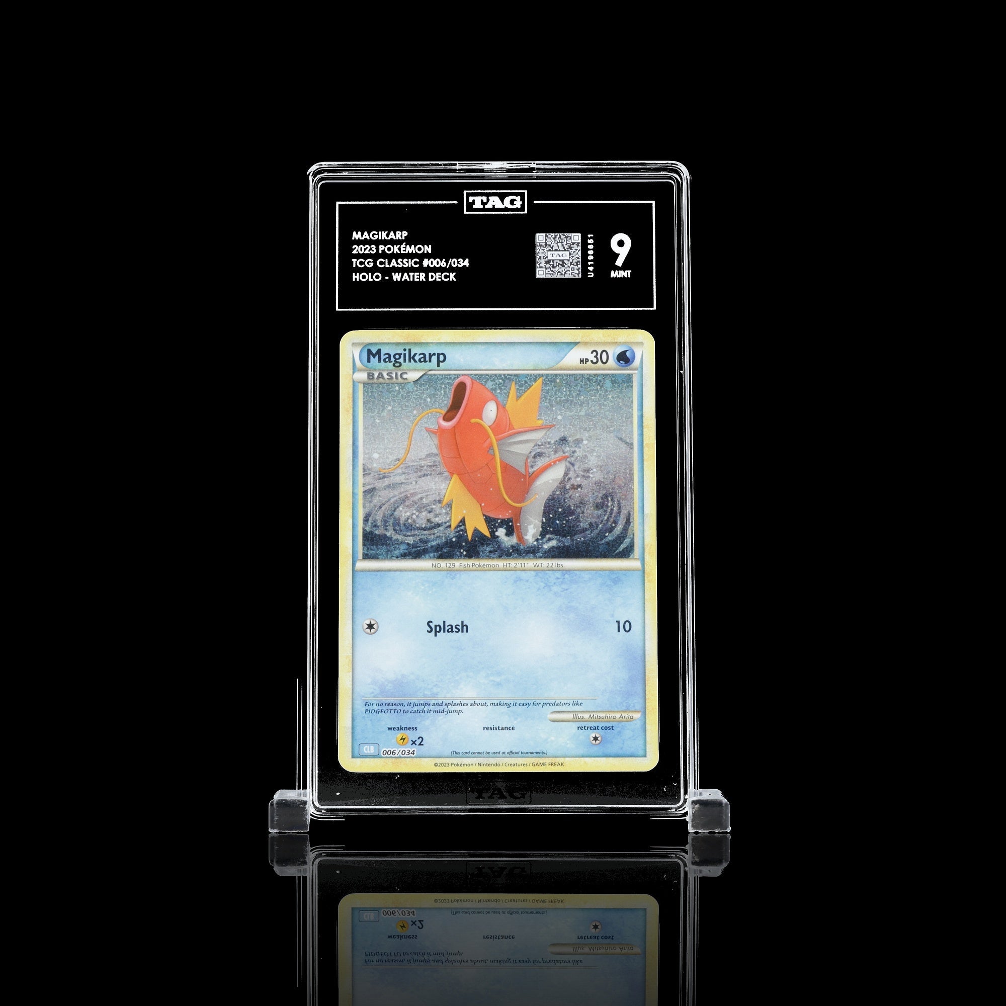 TAG 9.0 MINT Magikarp Classic Collection 2023 Pokémon Pokemon TCG Classic 006/034_TCGU4196651 - TCG TREASURY