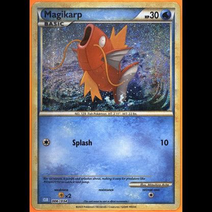 TAG 9.0 MINT Magikarp Classic Collection 2023 Pokémon Pokemon TCG Classic 006/034_TCGU4196651 - TCG TREASURY