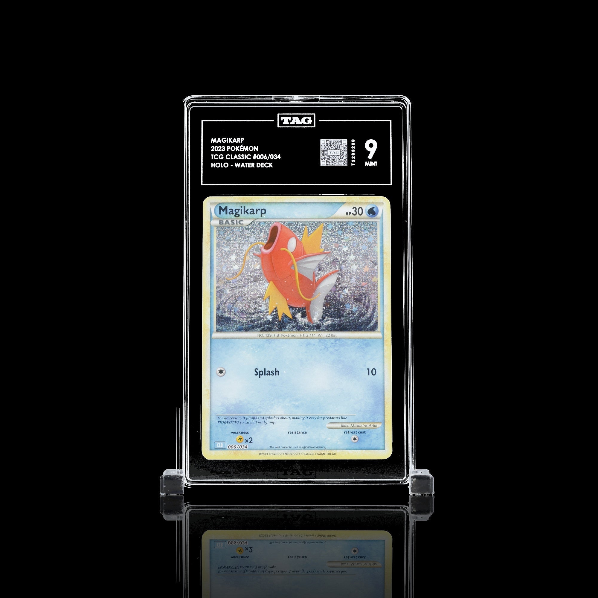 TAG 9.0 MINT Magikarp Classic Collection 2023 Pokémon Pokemon TCG Classic 006/034_TCGT2283289 - TCG TREASURY